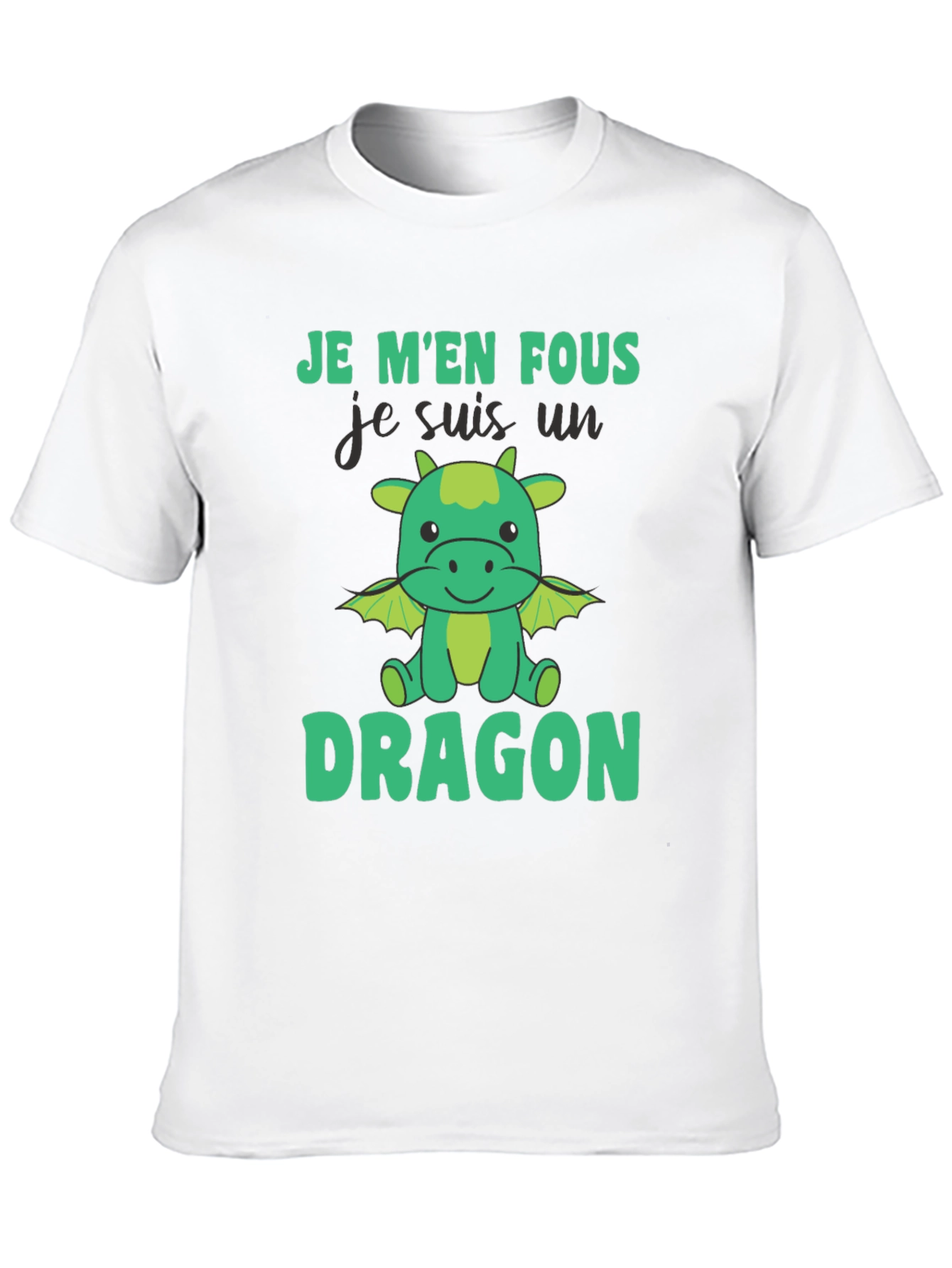 Je Men Fous Dragon T-Shirt - Black Cotton Tee