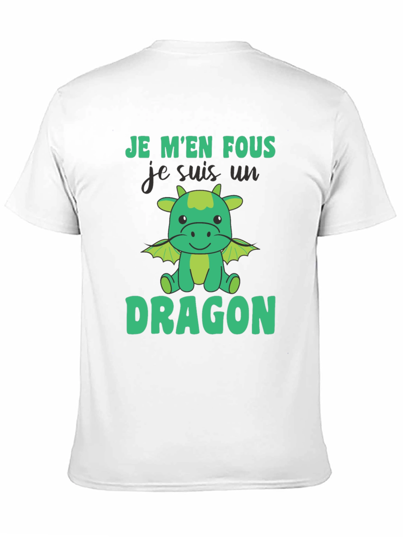Je Men Fous Dragon T-Shirt - Black Cotton Tee