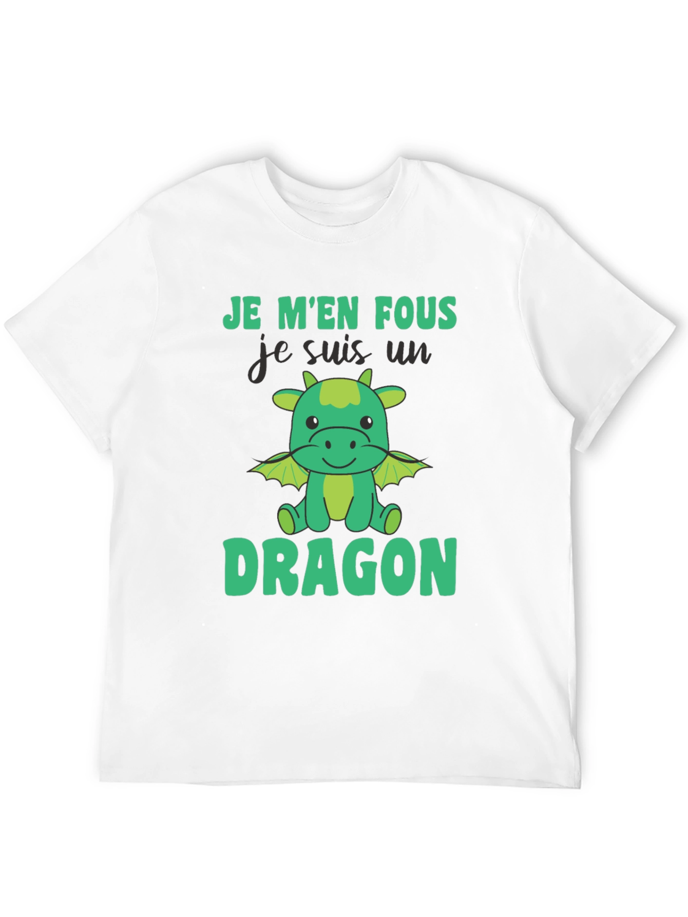 Je Men Fous Dragon T-Shirt - Black Cotton Tee