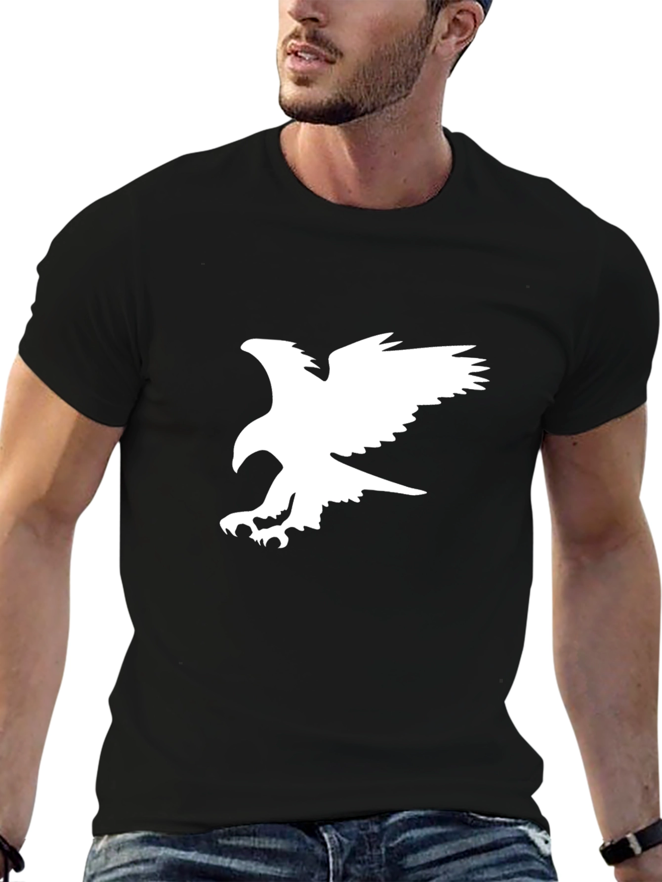 Black Eagle Graphic Tee - Cool Casual Style