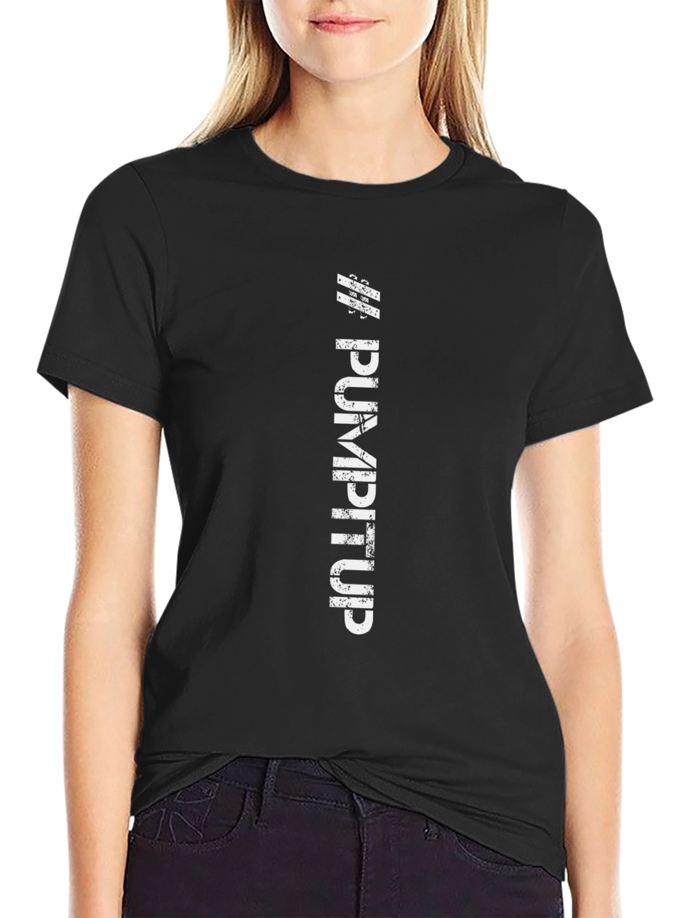 Pump It Up Black Graphic Tee