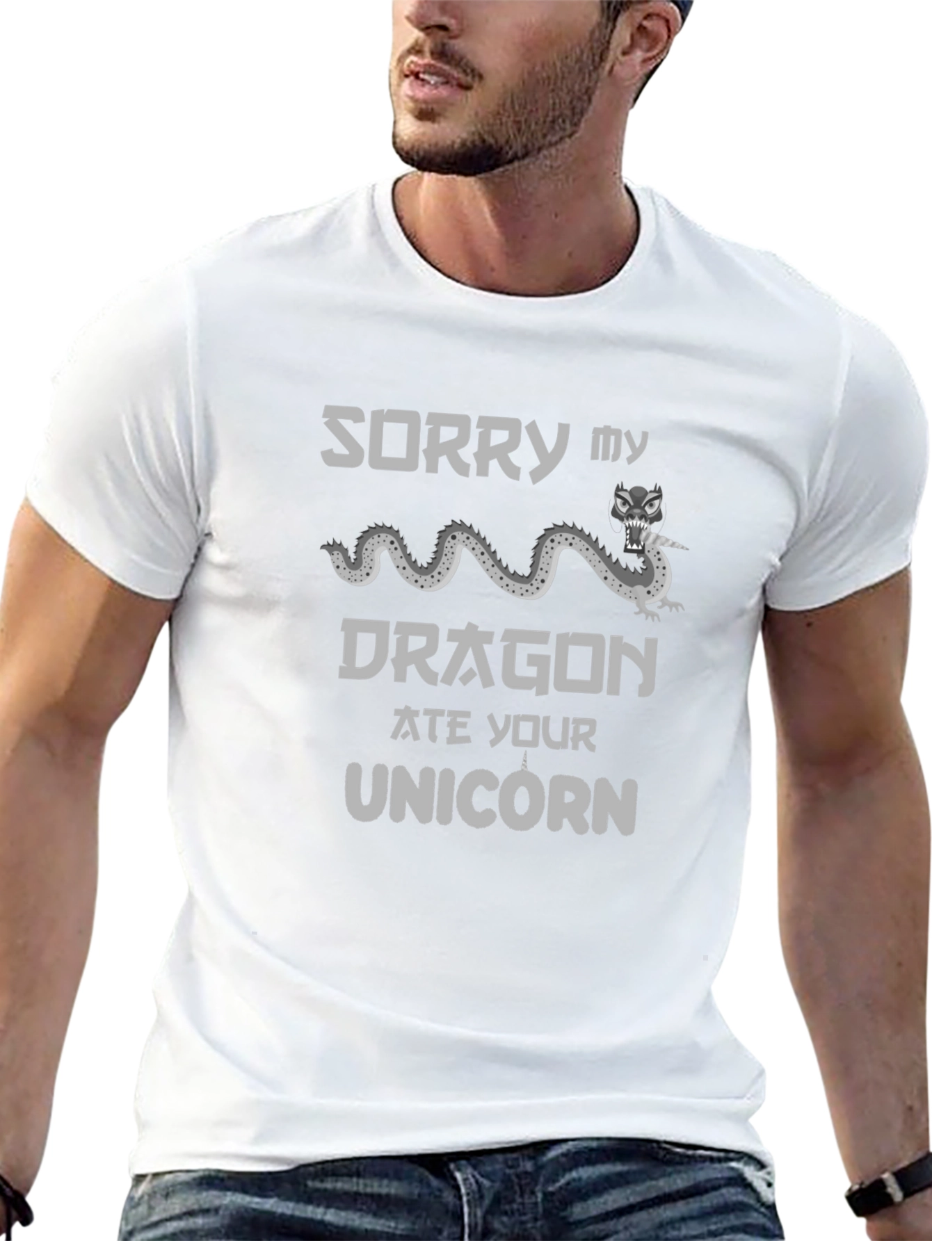 Dragon Ate Your Unicorn Graphic T-Shirt