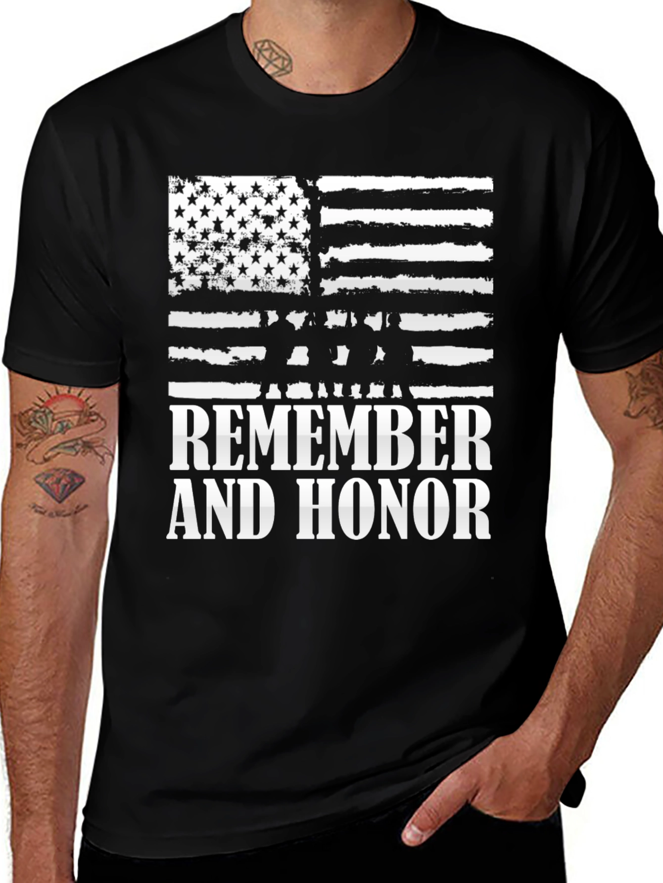Remember and Honor Patriotic T-Shirt