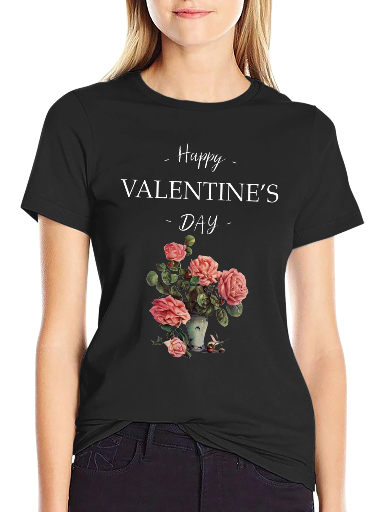 Valentines Day Floral T-Shirt