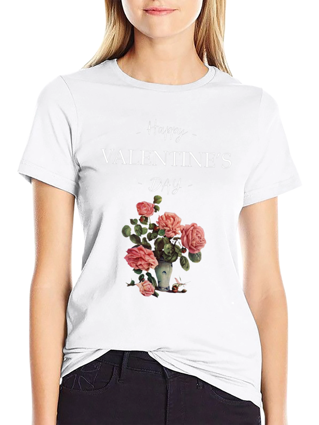 Valentines Day Floral T-Shirt