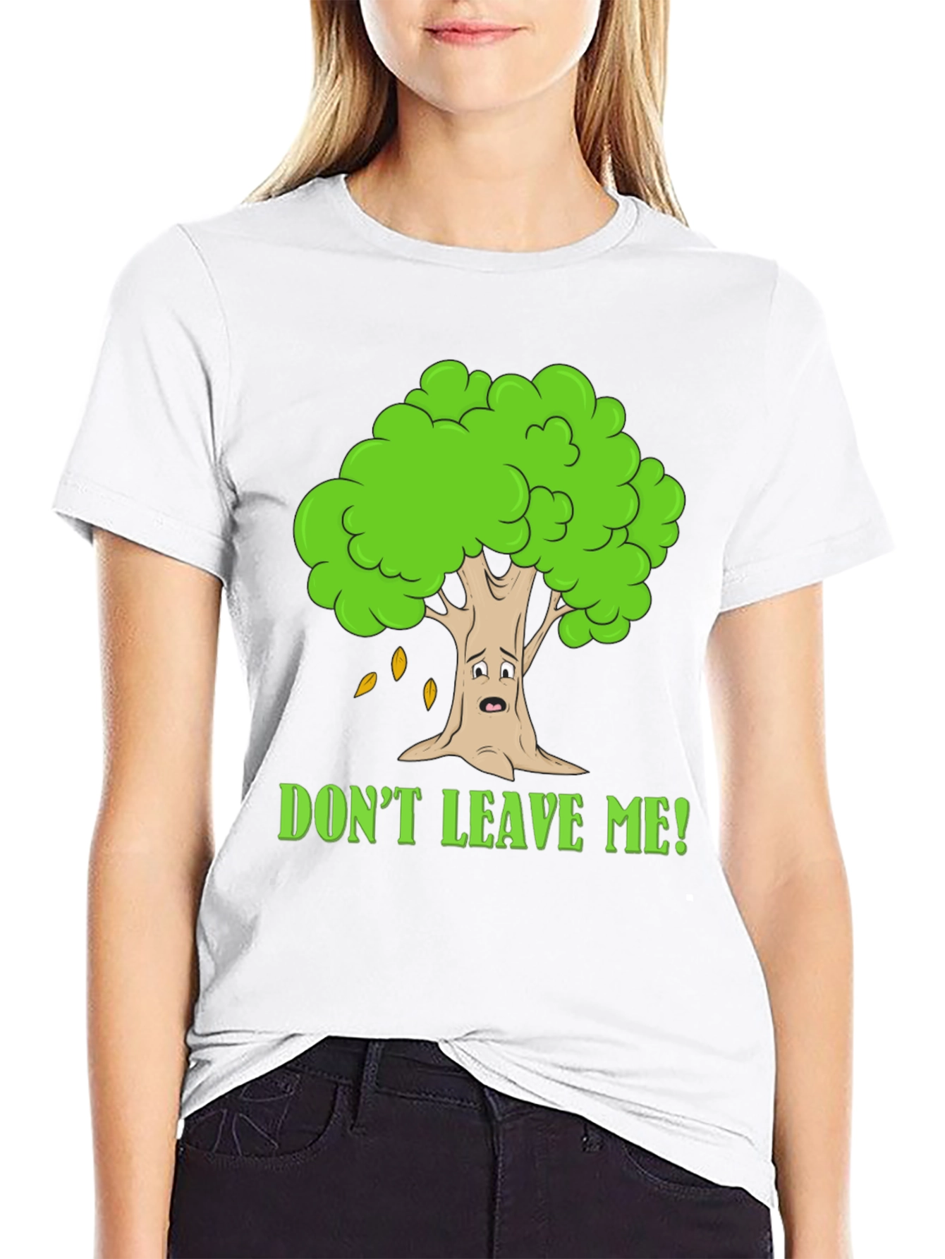 Dont Leave Me Tree Graphic T-Shirt
