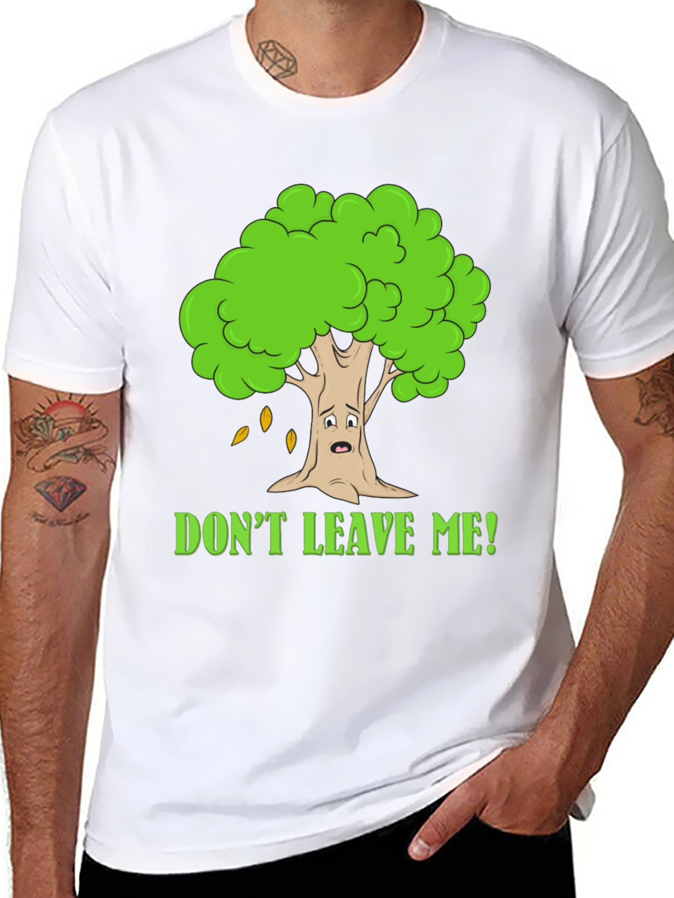 Dont Leave Me Tree Graphic T-Shirt