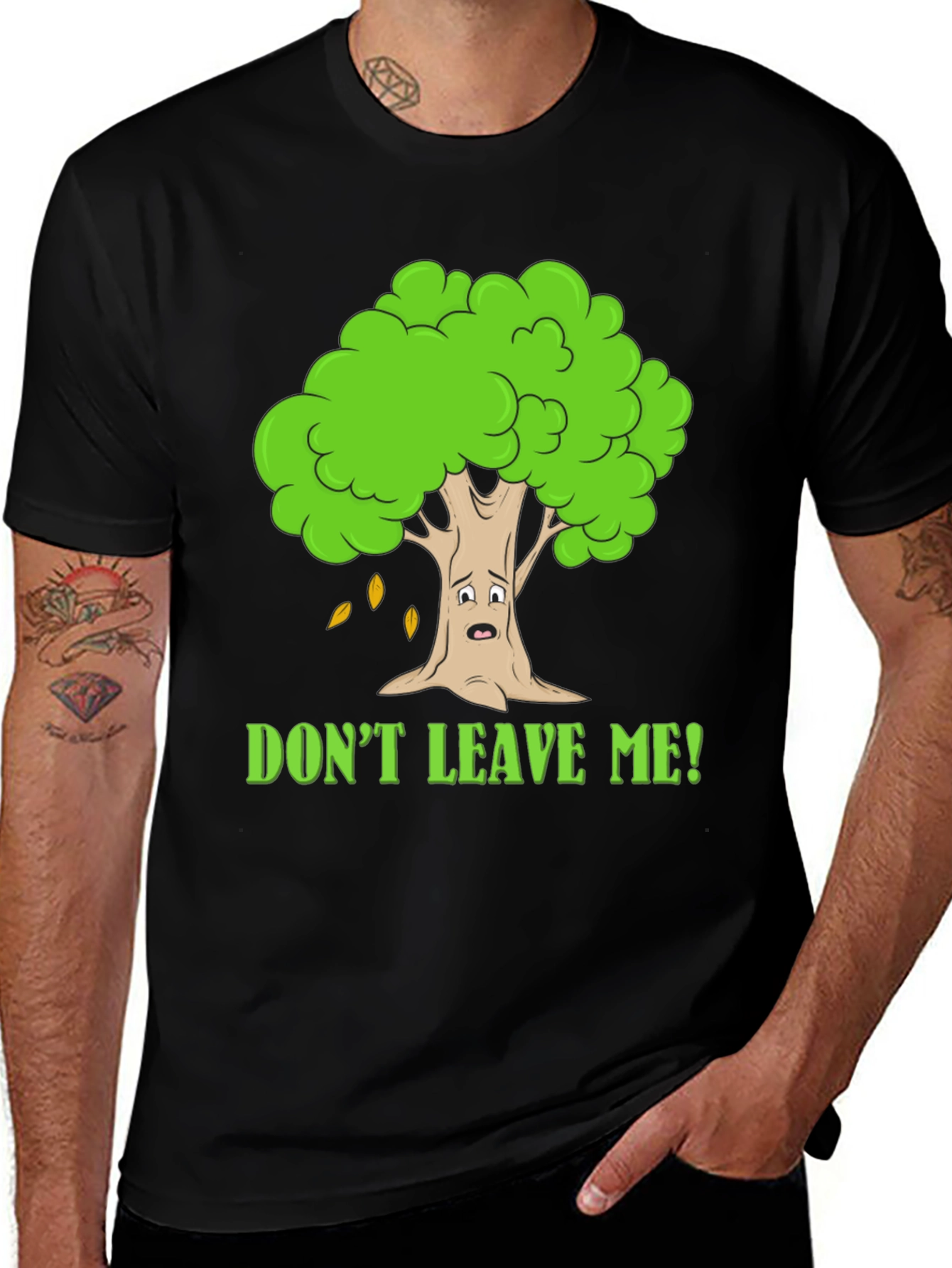 Dont Leave Me Tree Graphic T-Shirt