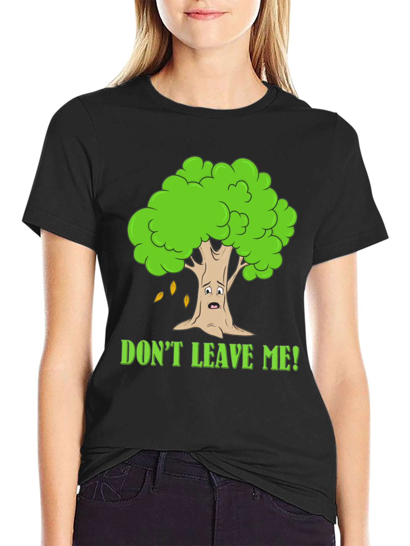 Dont Leave Me Tree Graphic T-Shirt