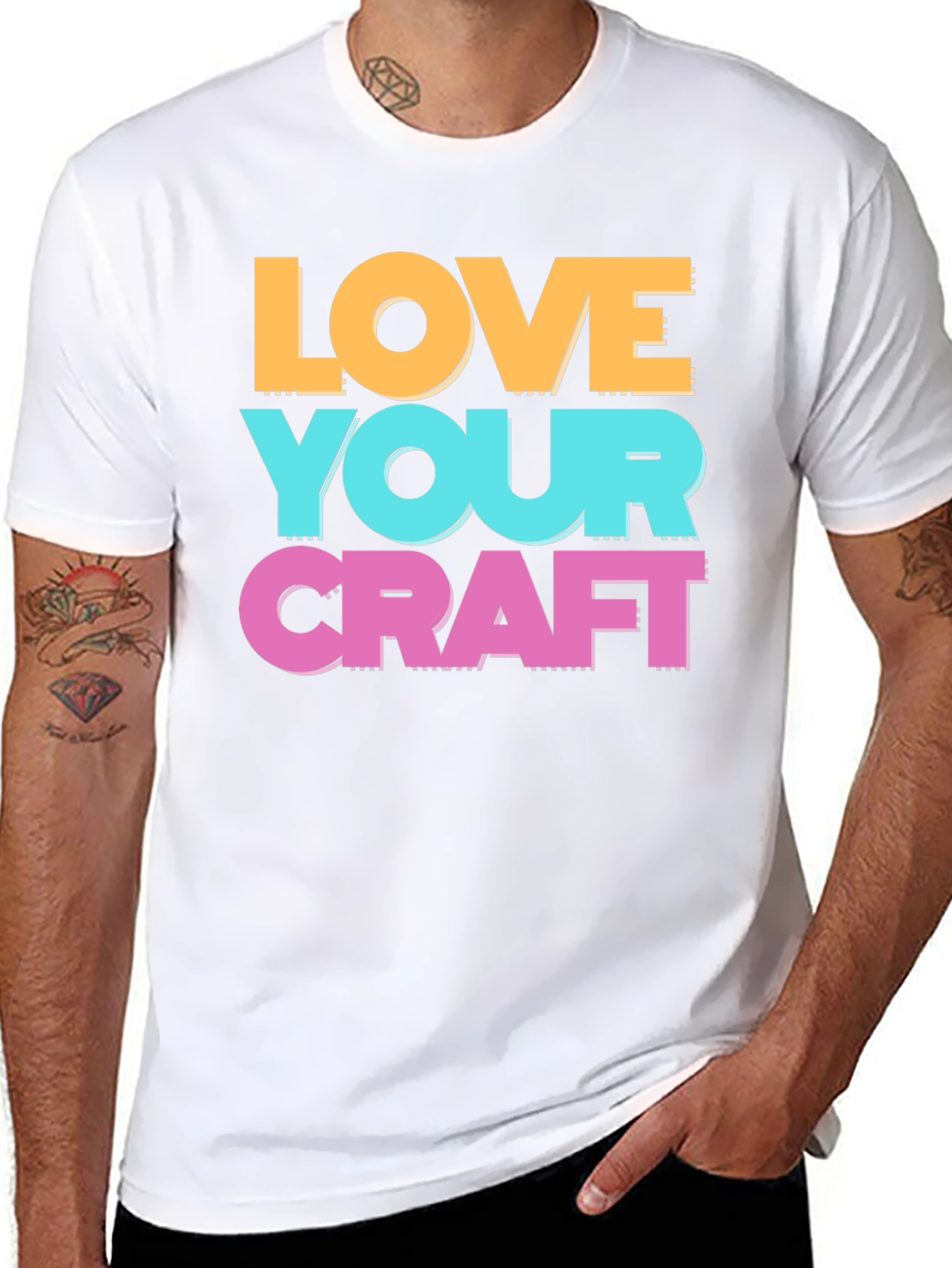Love Your Craft T-Shirt - Artistic Crew Neck Tee