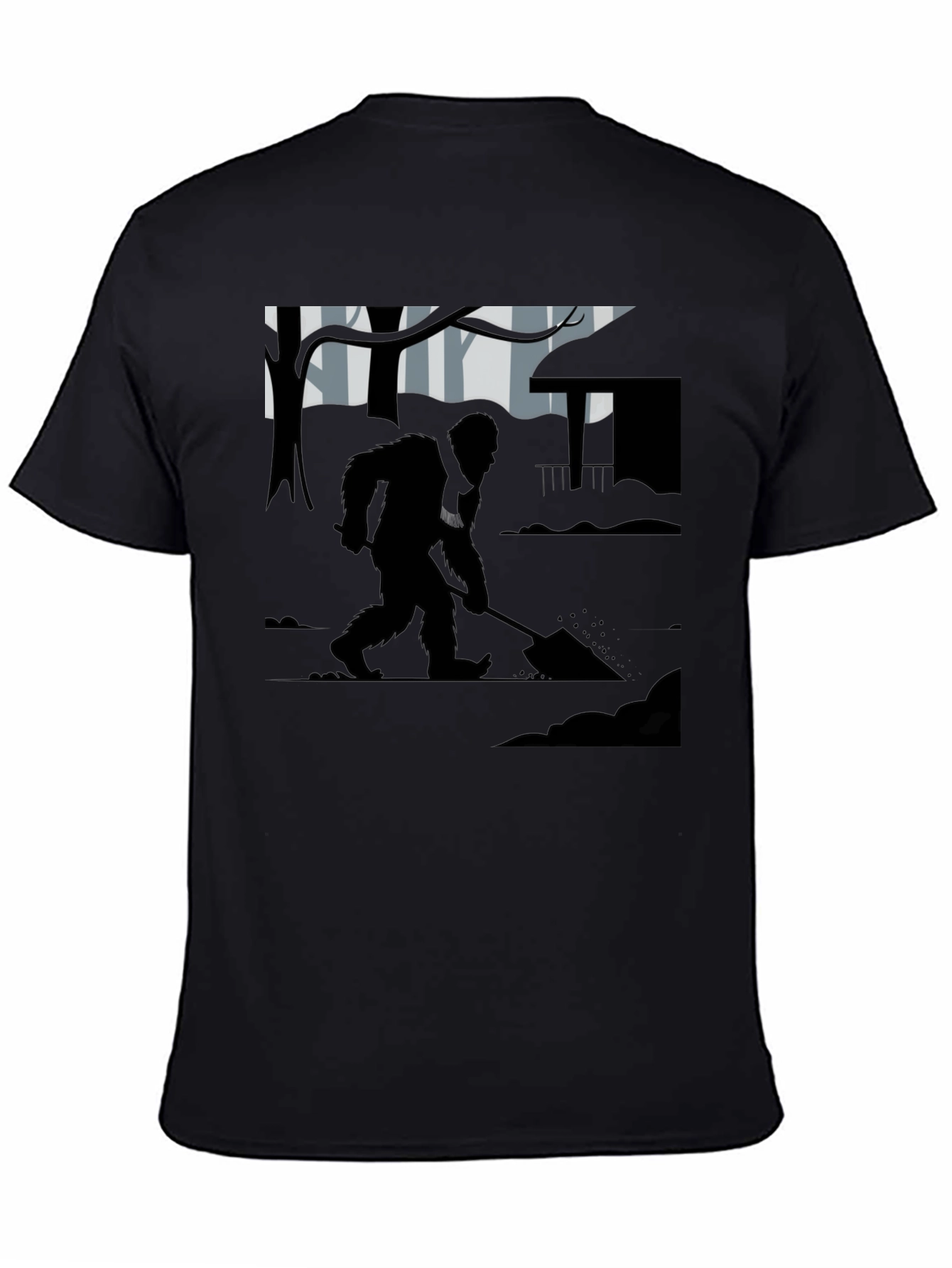Bigfoot Digging T-Shirt - Cryptid Tee