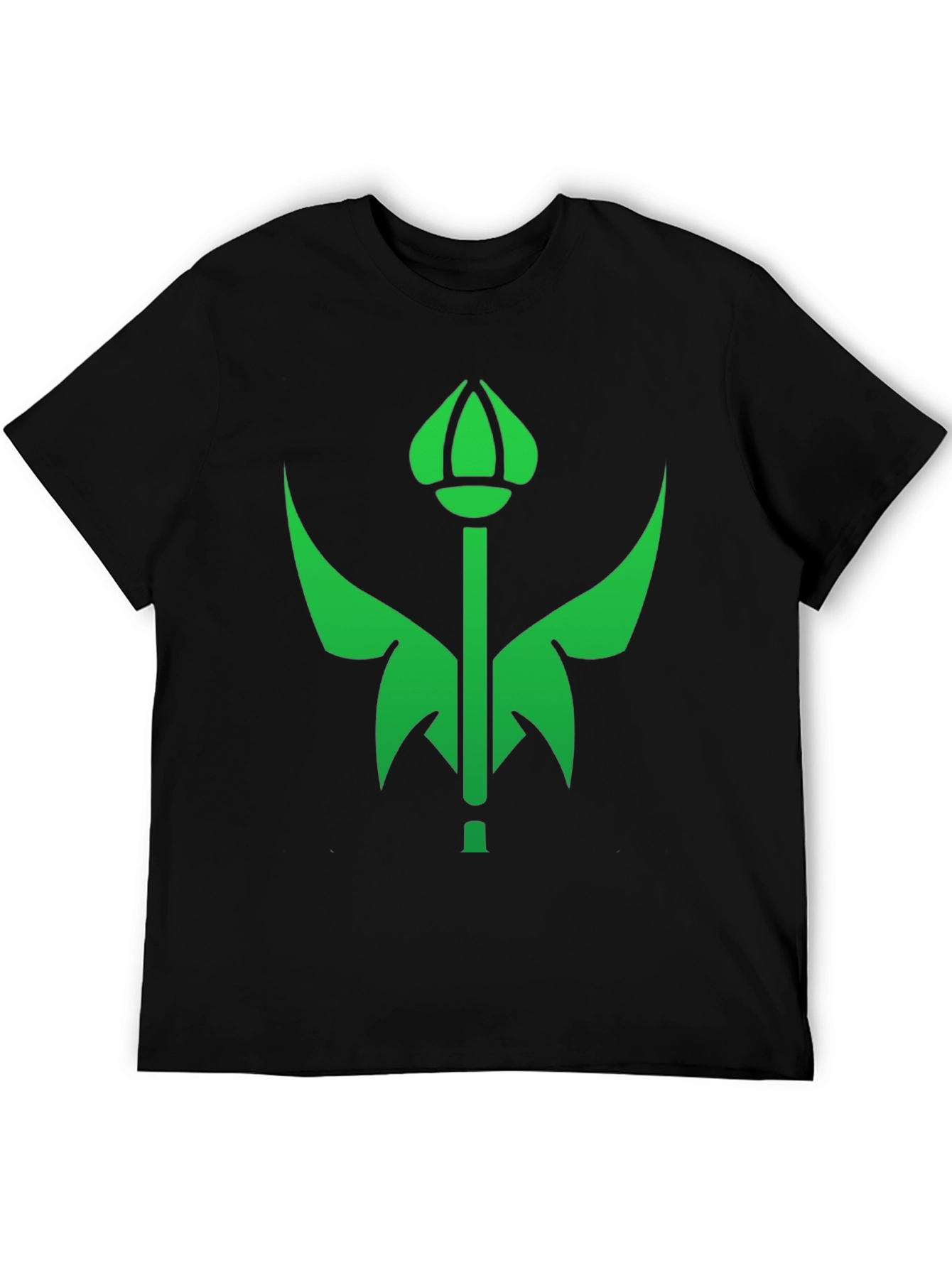 Green Emblem Black T-Shirt