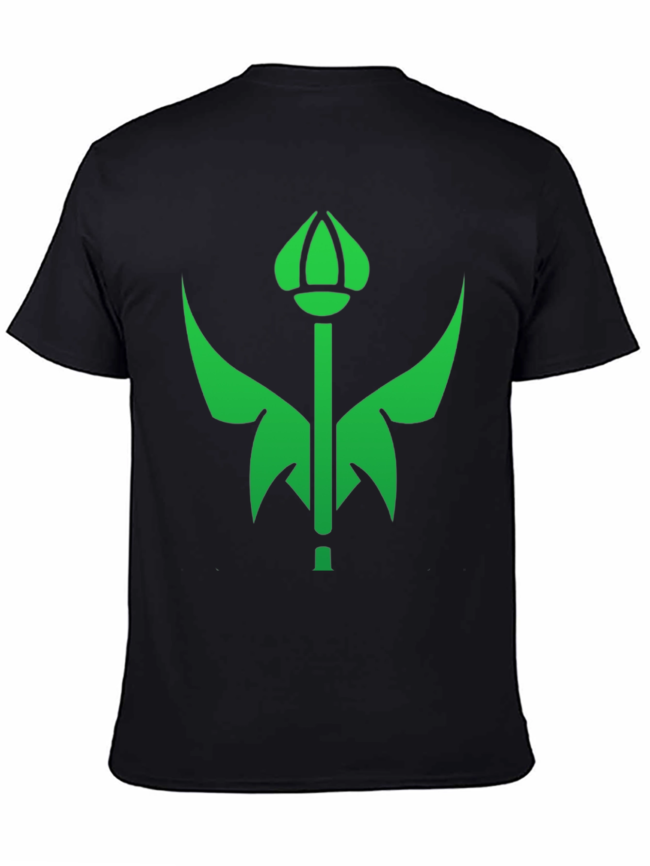 Green Emblem Black T-Shirt
