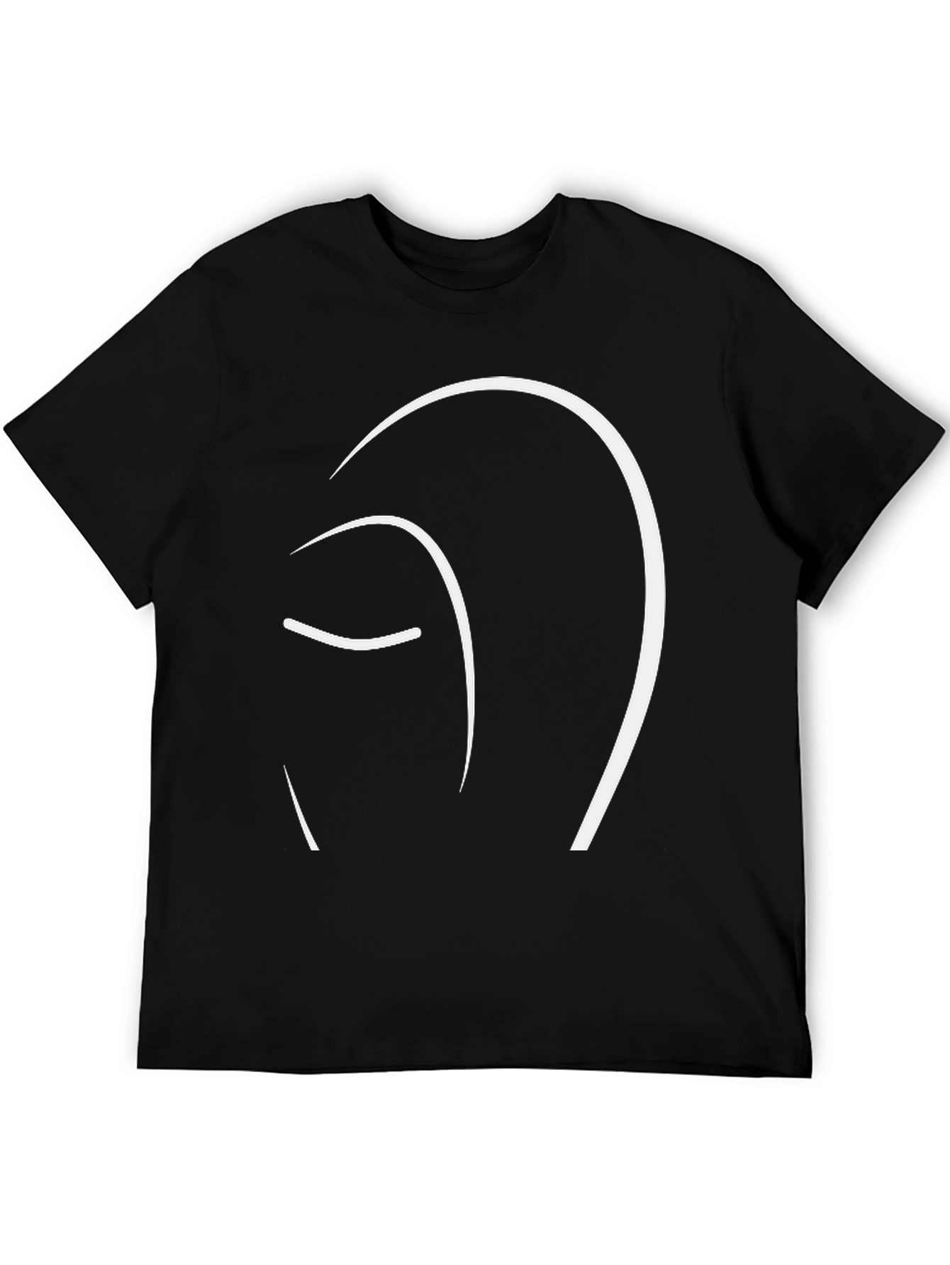 Minimalist Face Line Art T-Shirt