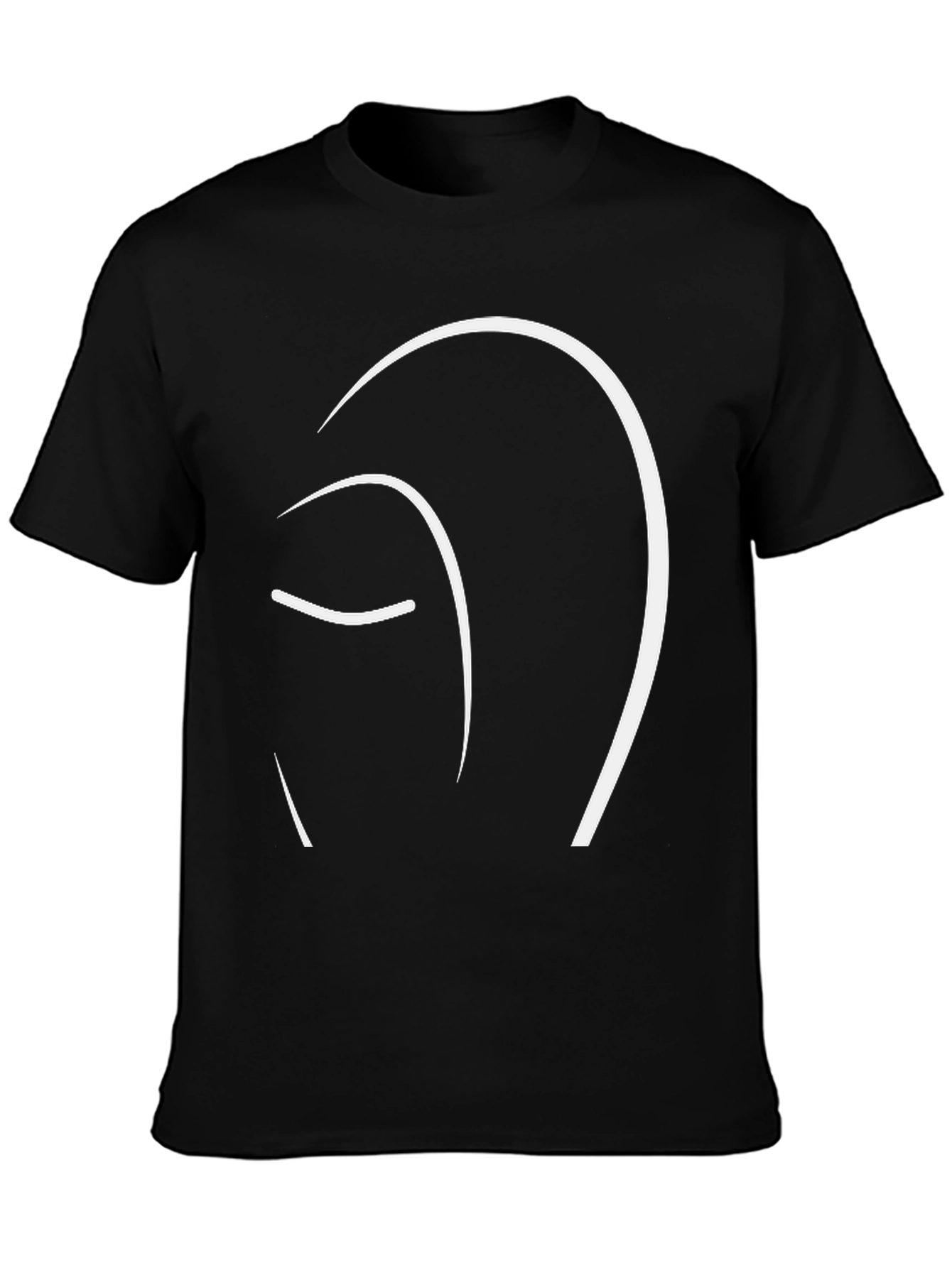 Minimalist Face Line Art T-Shirt