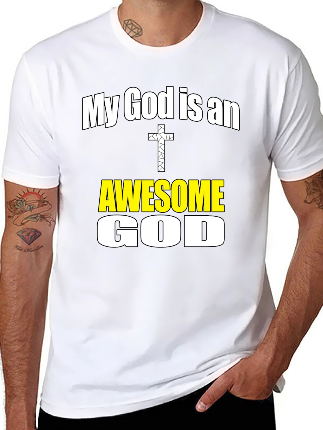 Awesome God T-Shirt Christian Faith Tee