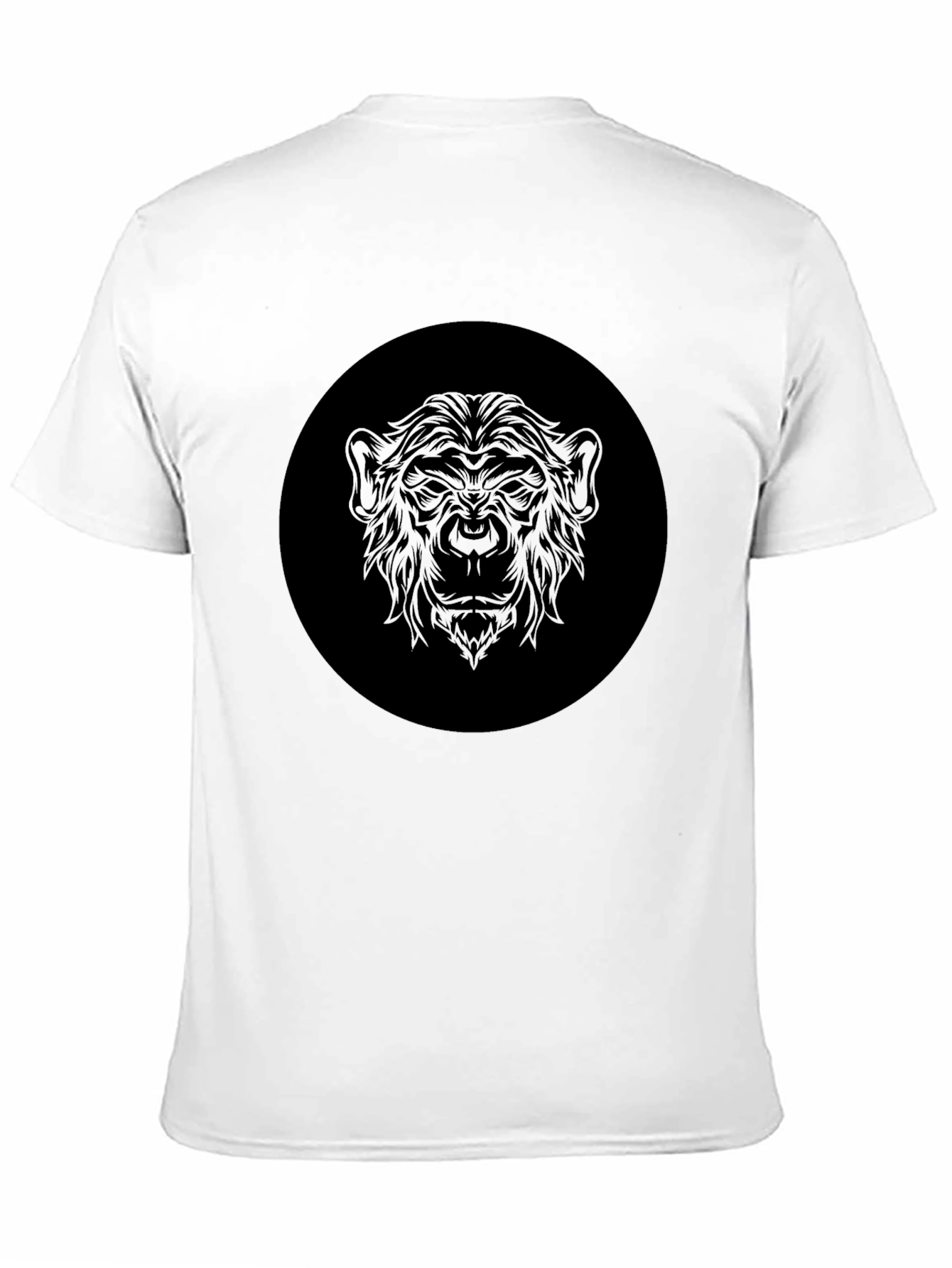 Mens Black Graphic T-Shirt - Monkey Design