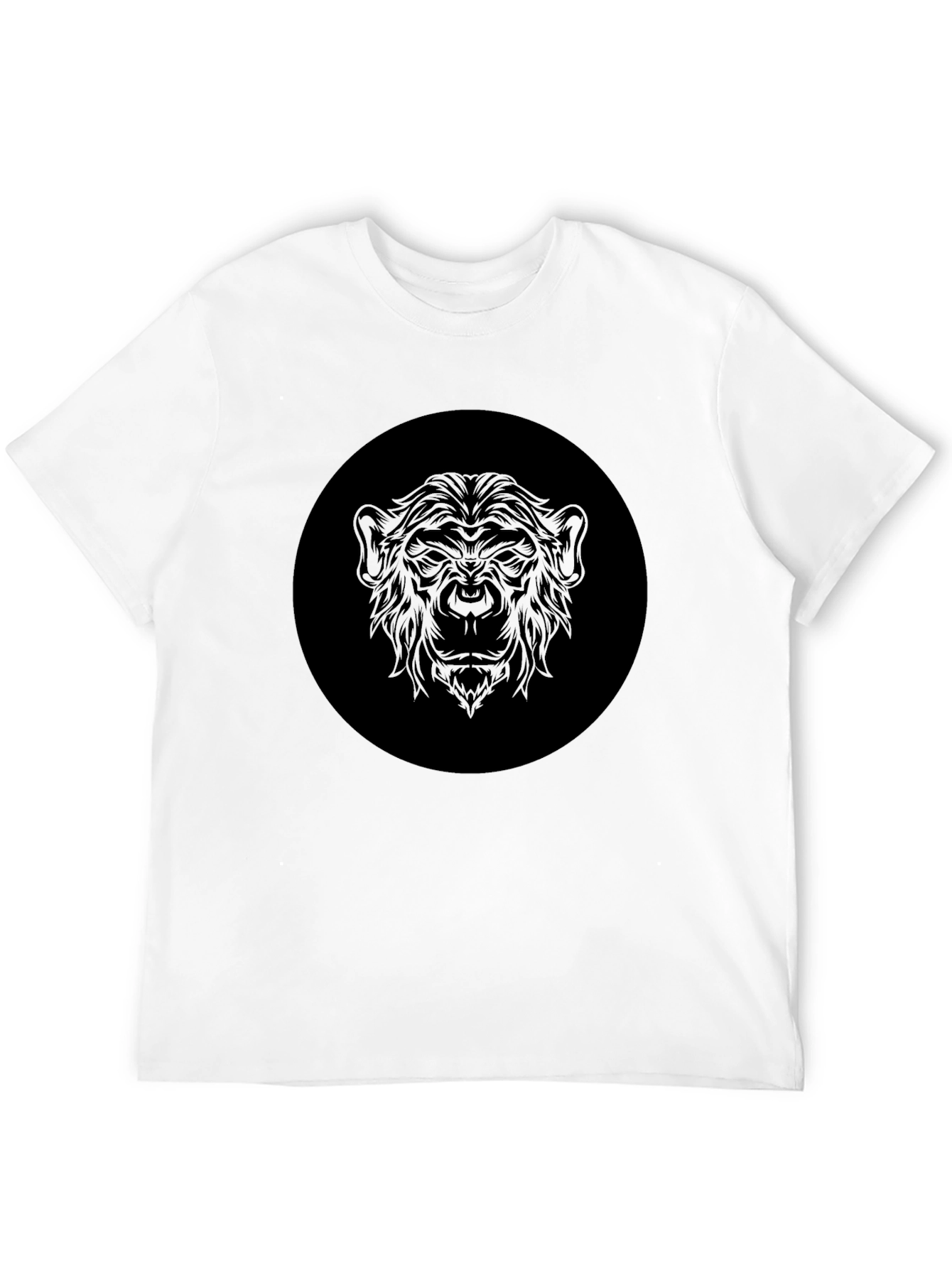 Mens Black Graphic T-Shirt - Monkey Design
