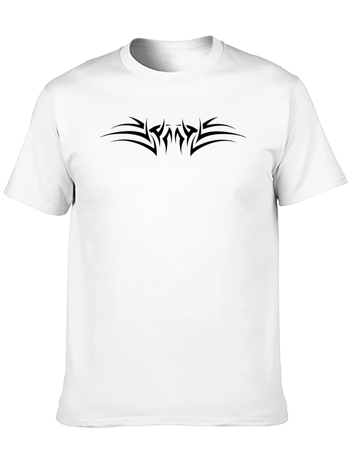 Mens Black Tribal Tattoo Graphic Tee