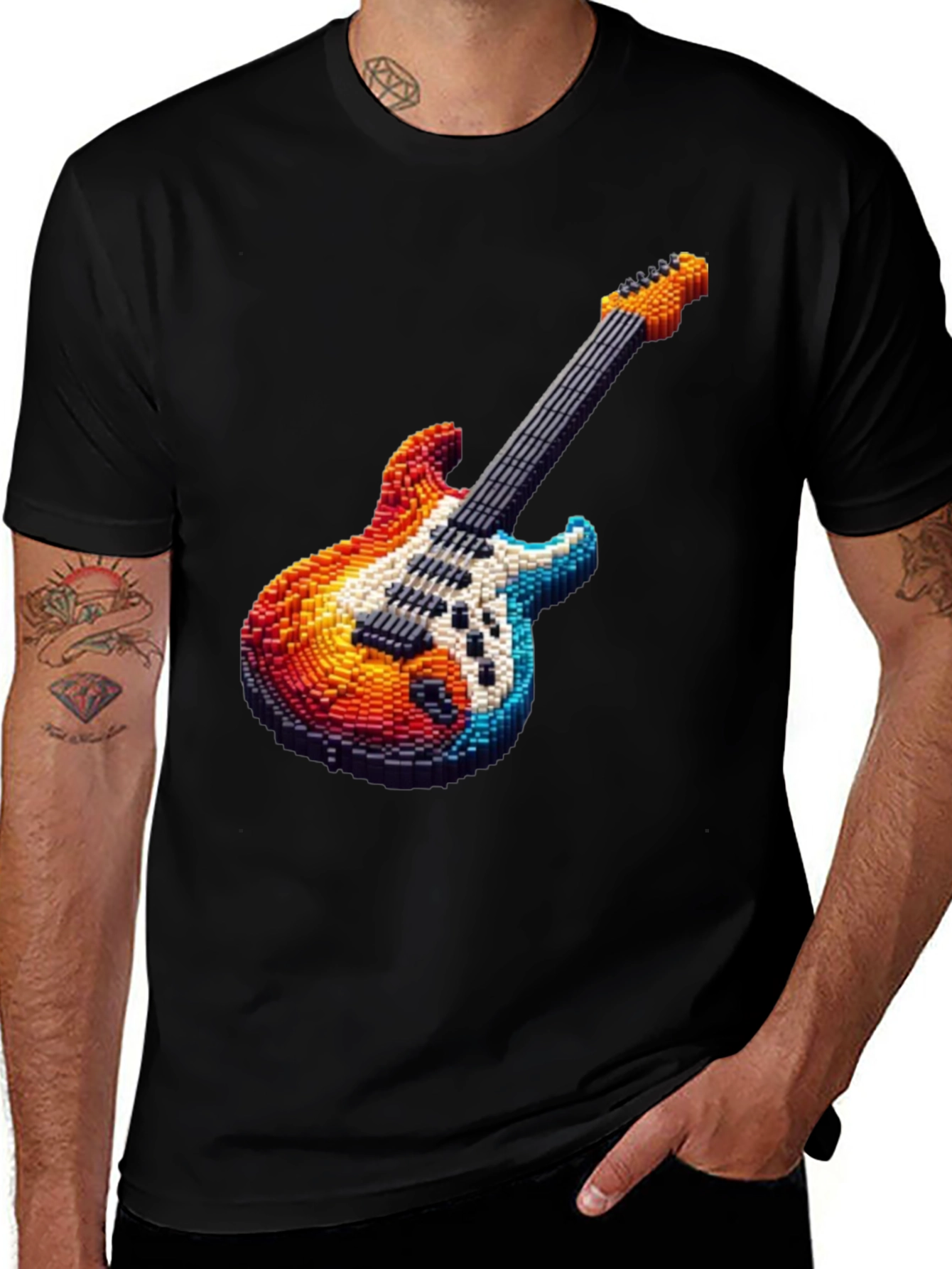 Pixel Guitar T-Shirt - Rock On!