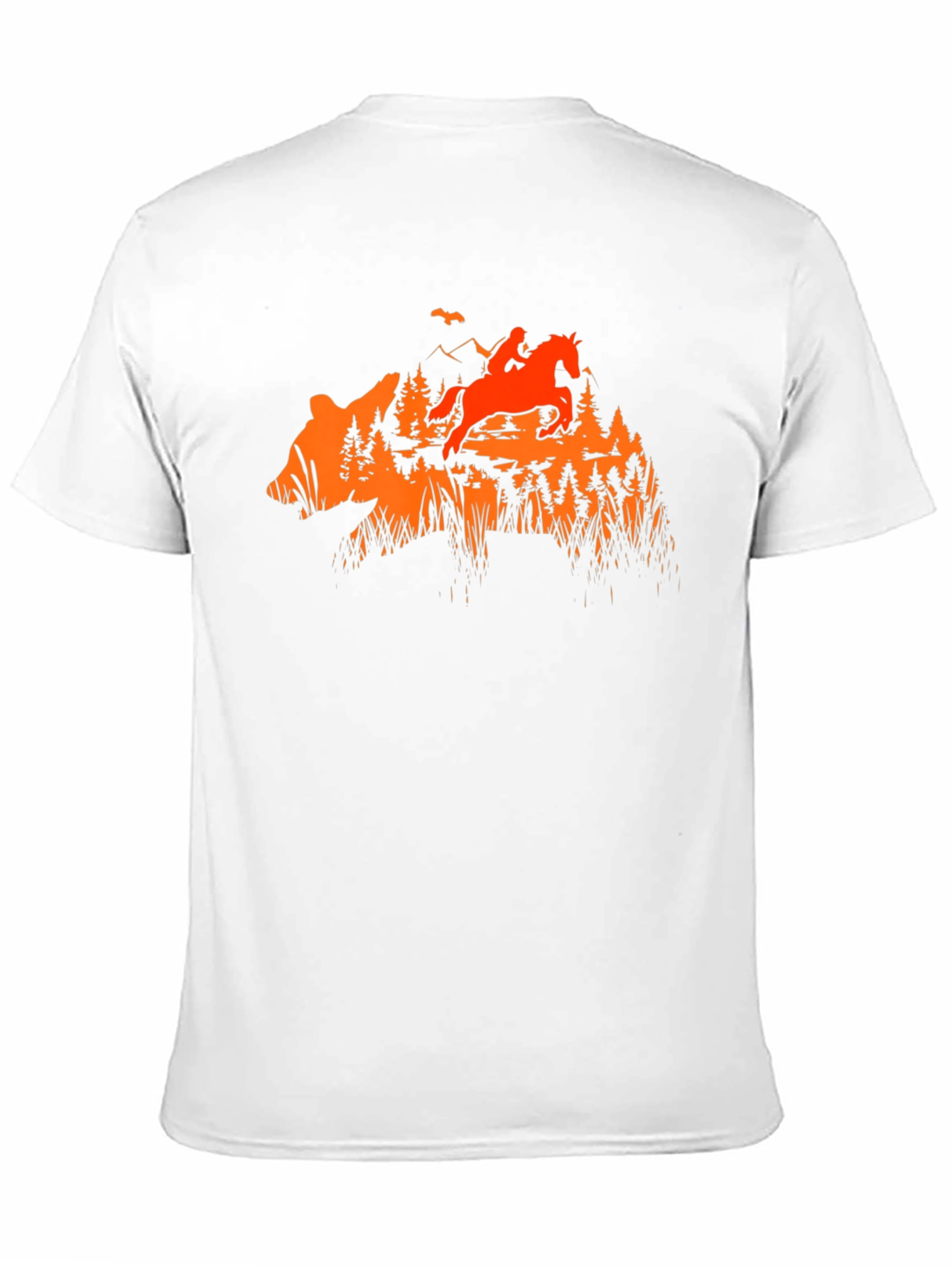 Bear Silhouette Rider Graphic Tee