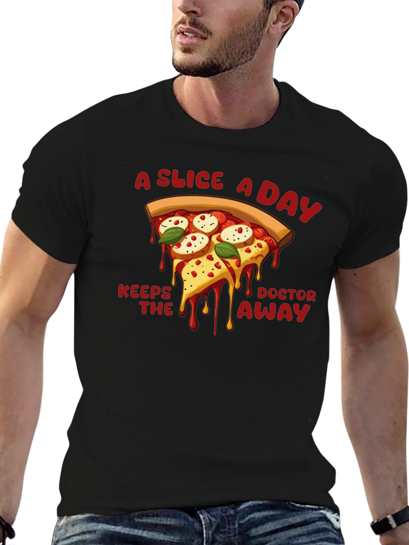 Pizza Slice Graphic T-Shirt