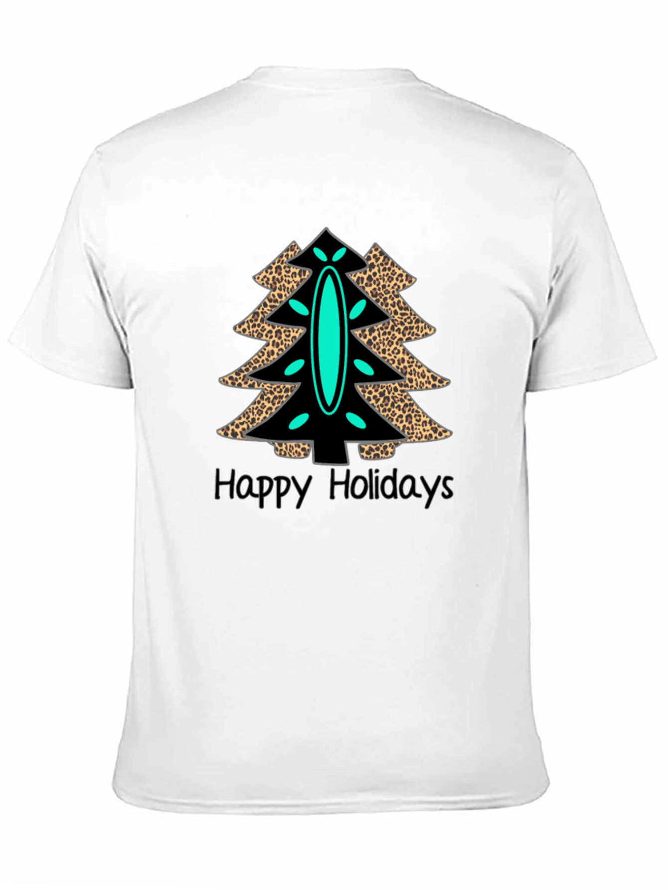 Holiday Leopard Christmas Tree T-Shirt