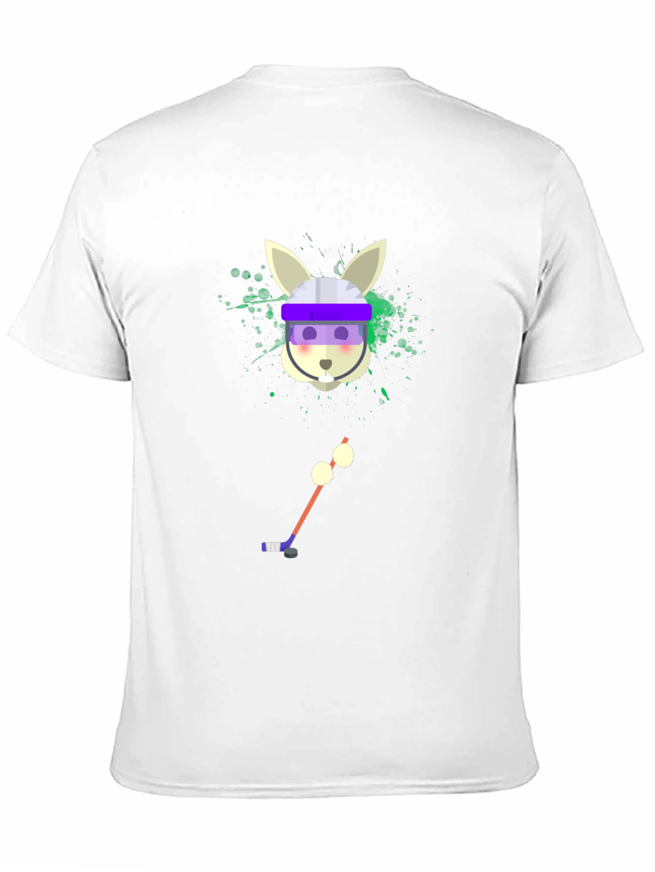 Hockey Rabbit T-Shirt - Unique Graphic Tee