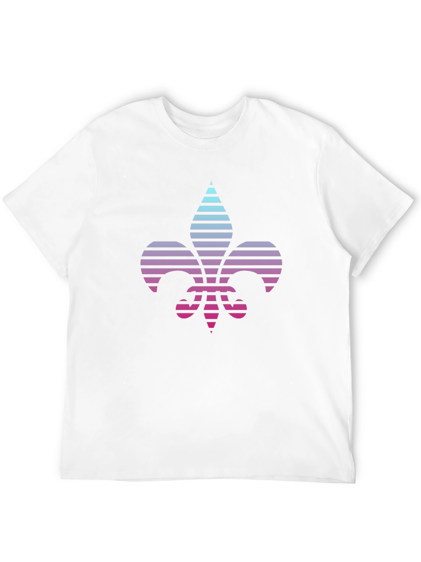 Retro Fleur-de-Lis Graphic Tee - Black