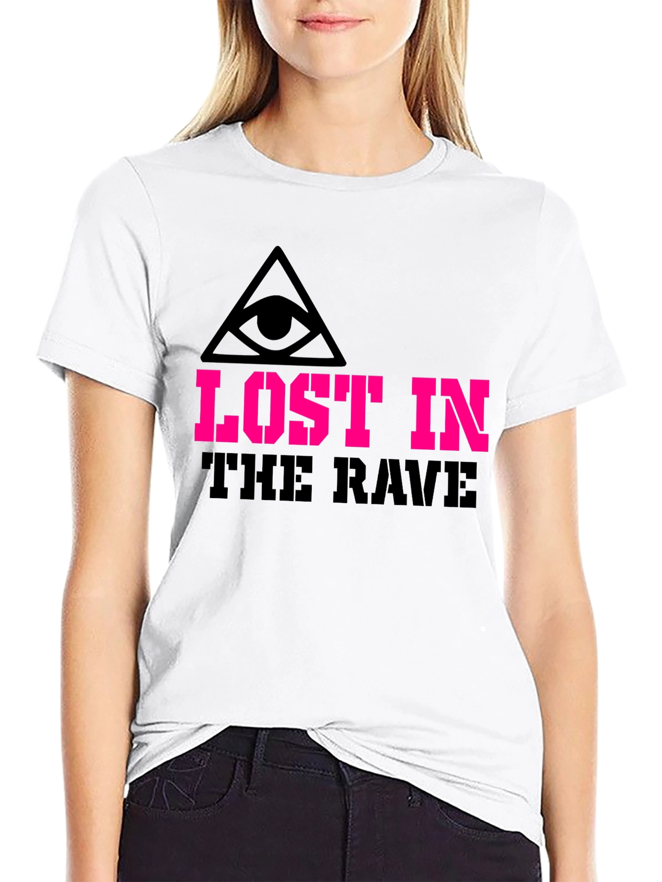 Lost in the Rave Graphic Tee - Black