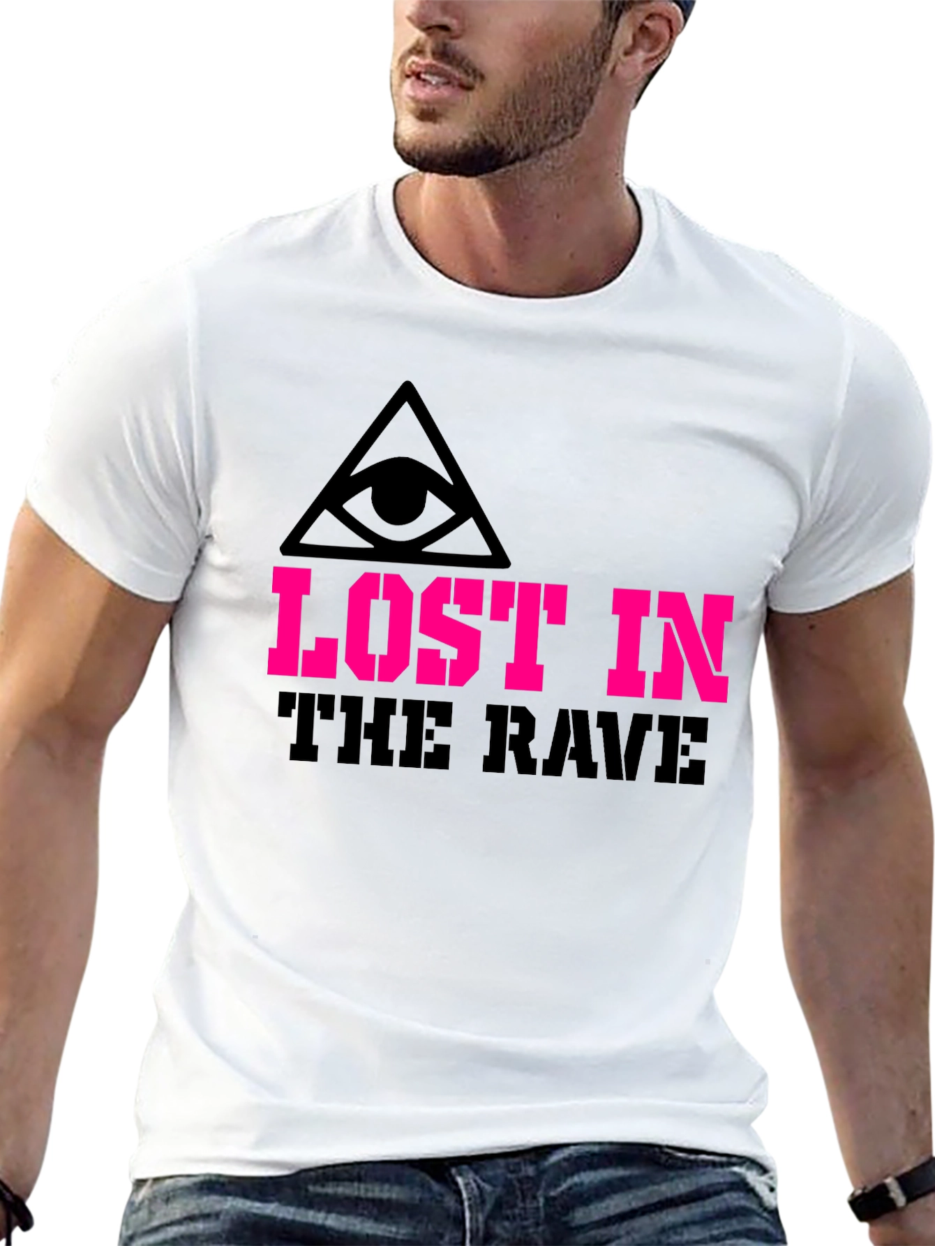Lost in the Rave Graphic Tee - Black