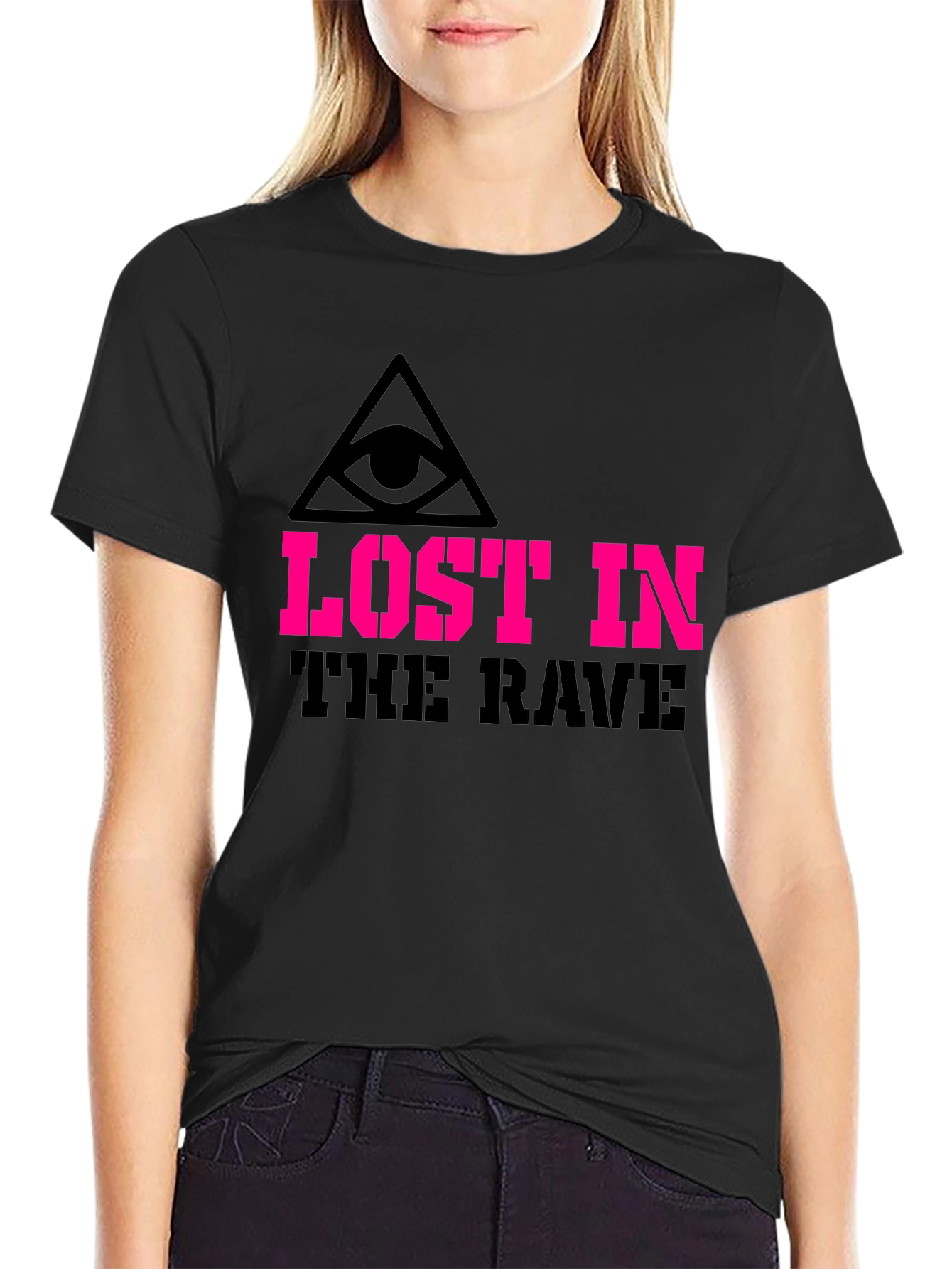 Lost in the Rave Graphic Tee - Black