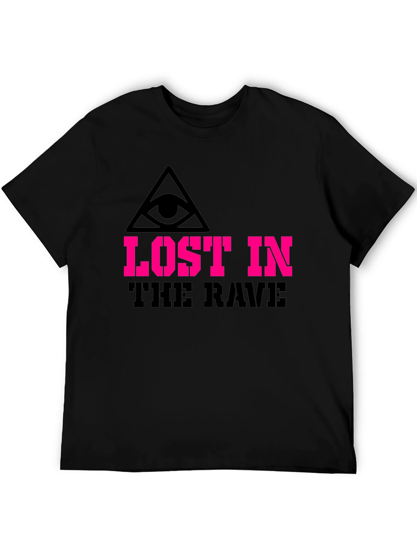 Lost in the Rave Graphic Tee - Black