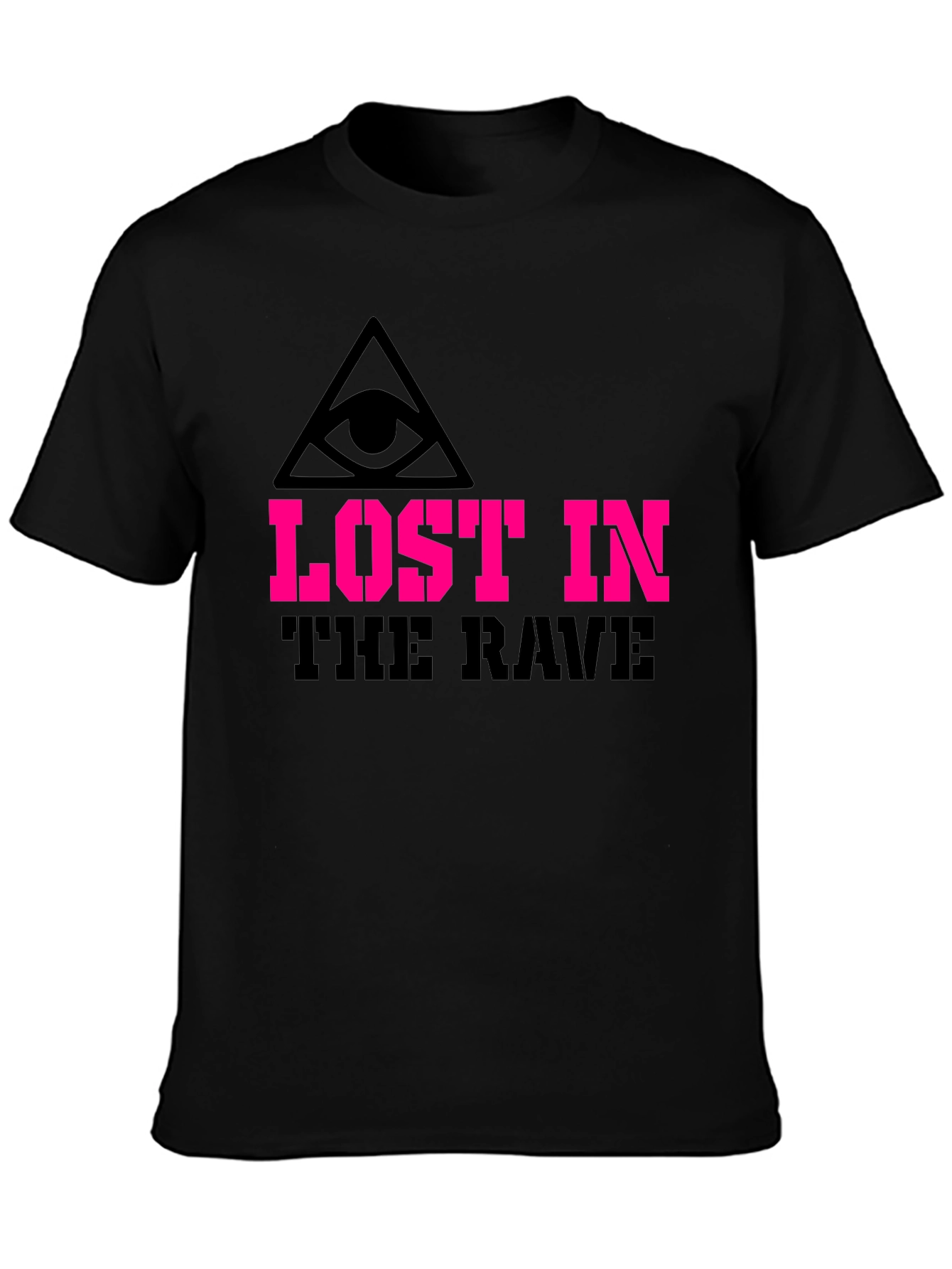 Lost in the Rave Graphic Tee - Black