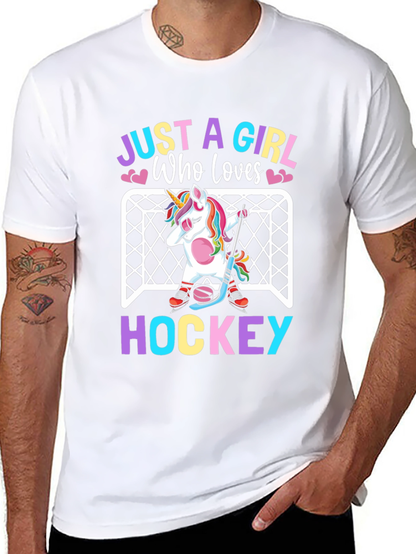 Just a Girl Who Loves Hockey T-Shirt