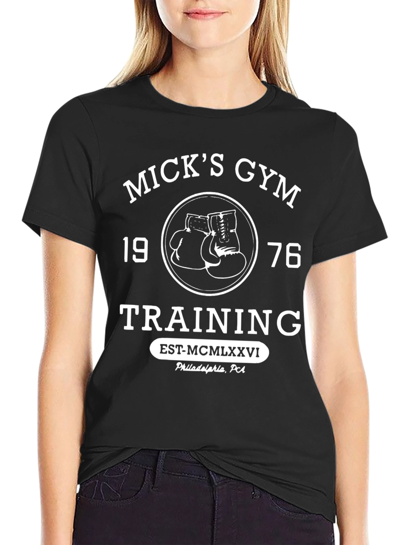 Micks Gym 1976 Training T-Shirt - Black