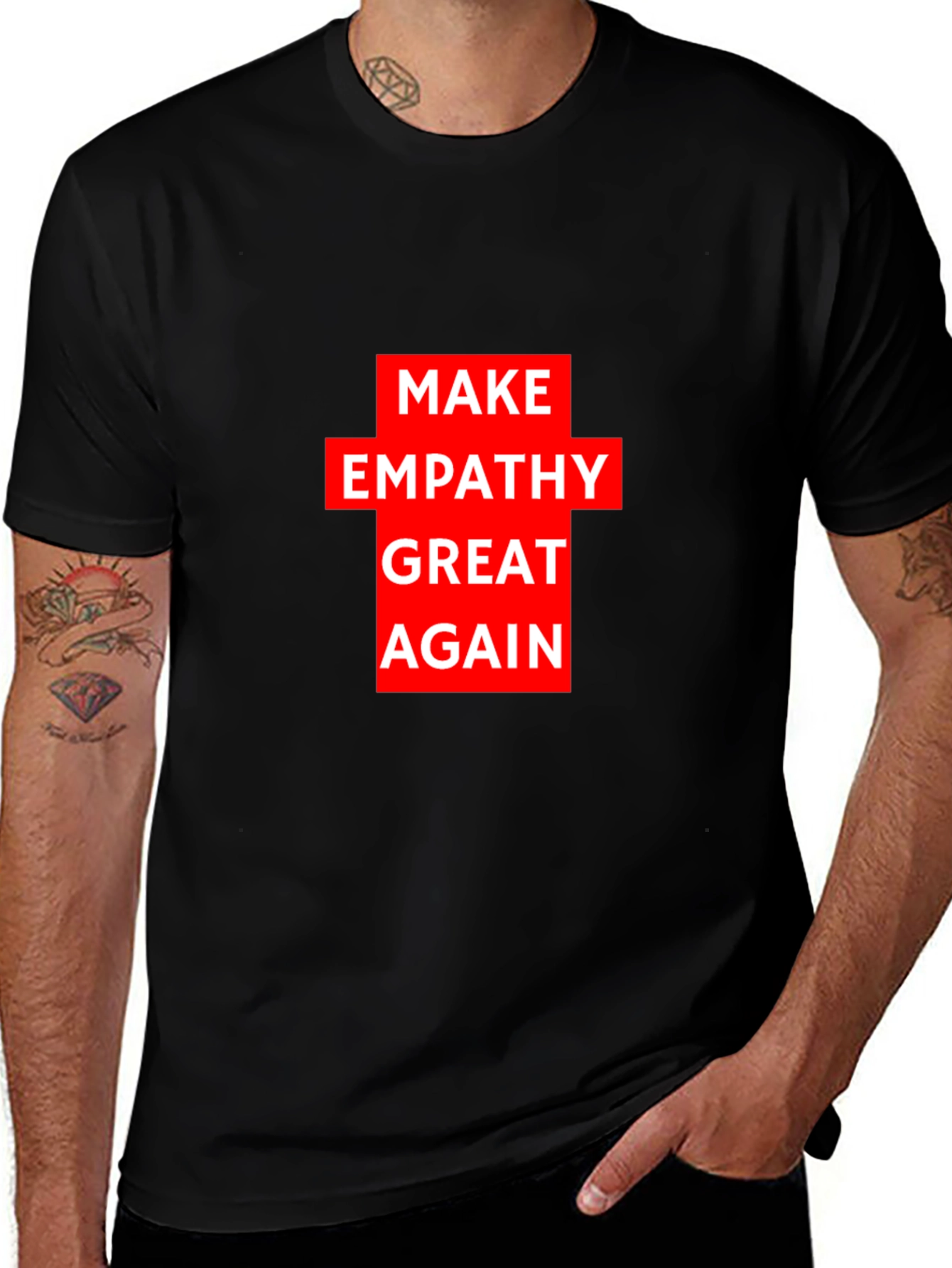 Make Empathy Great Again Black T-Shirt