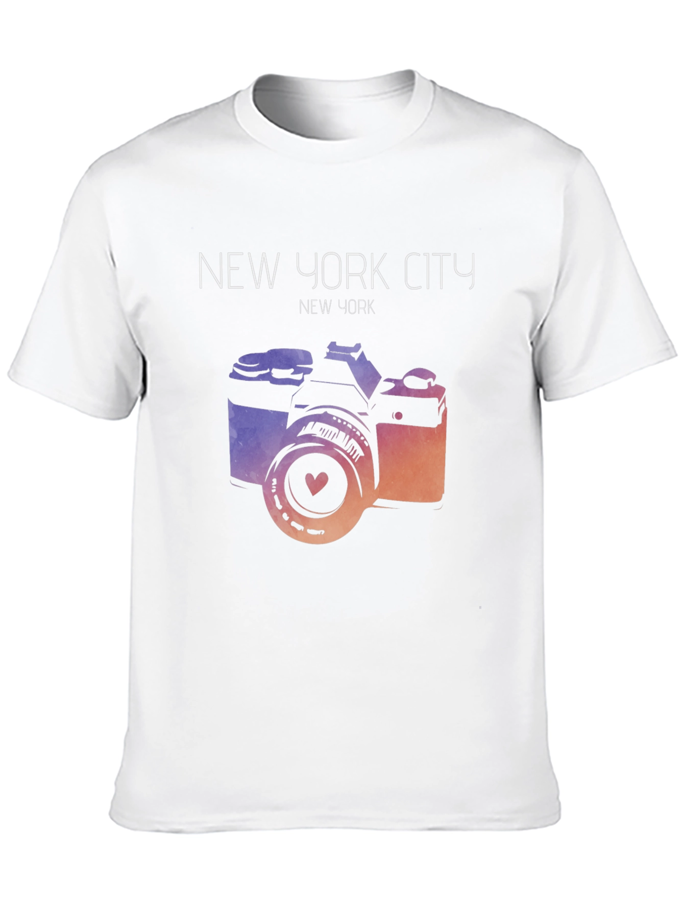 New York City Camera Graphic T-Shirt