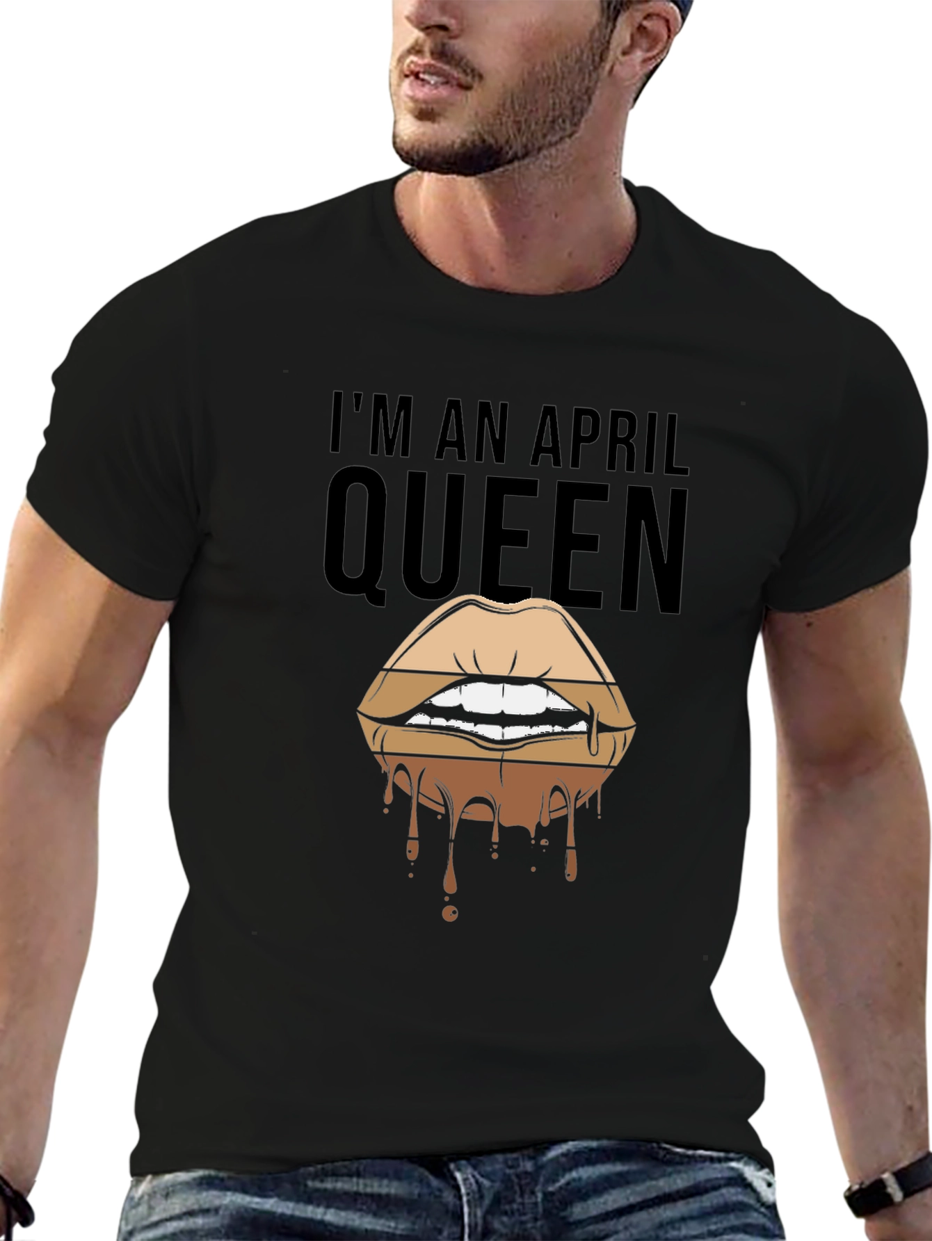 April Queen Lips Graphic T-Shirt
