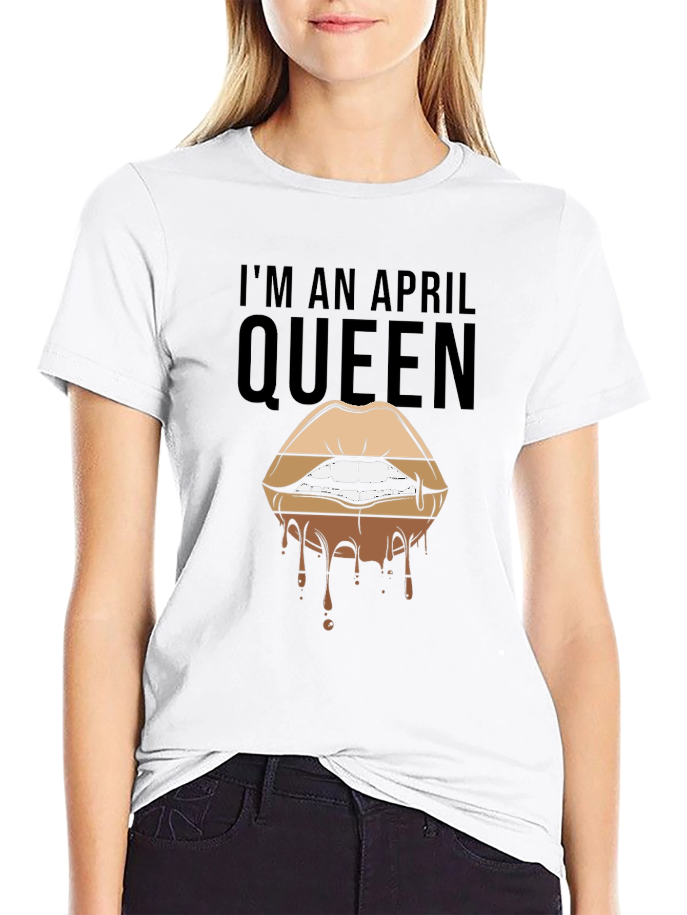 April Queen Lips Graphic T-Shirt