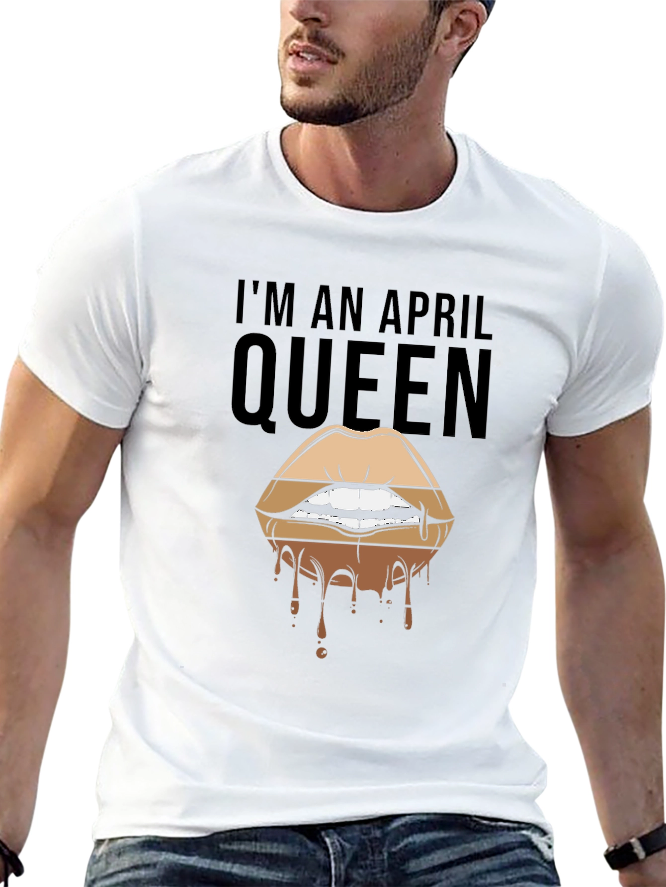 April Queen Lips Graphic T-Shirt