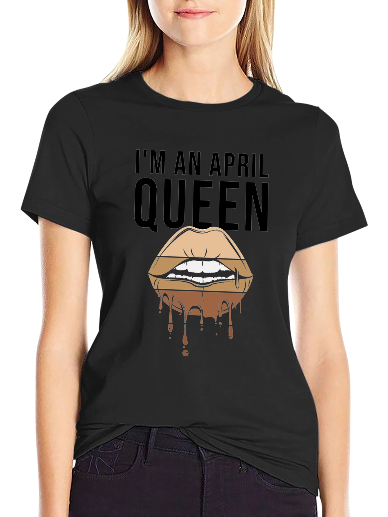 April Queen Lips Graphic T-Shirt