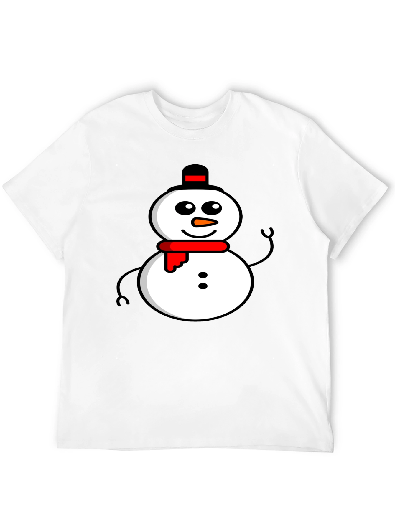 Snowman Graphic Tee - Winter Holiday Apparel