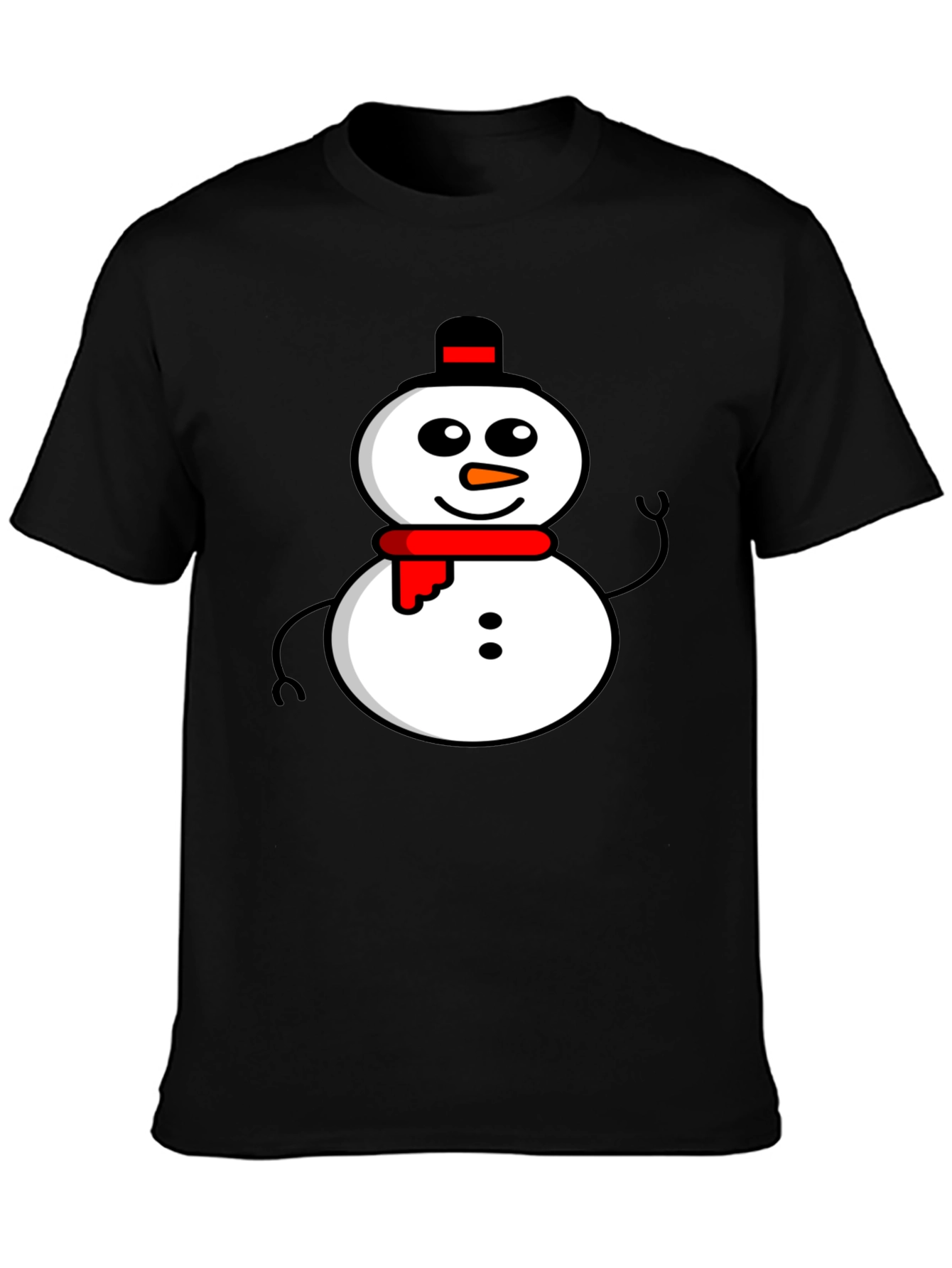 Snowman Graphic Tee - Winter Holiday Apparel