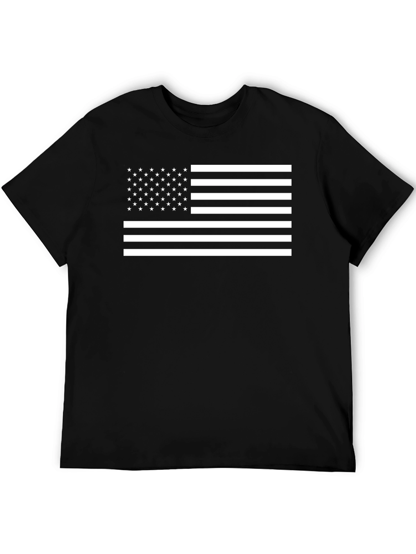 American Flag Graphic T-Shirt - Black