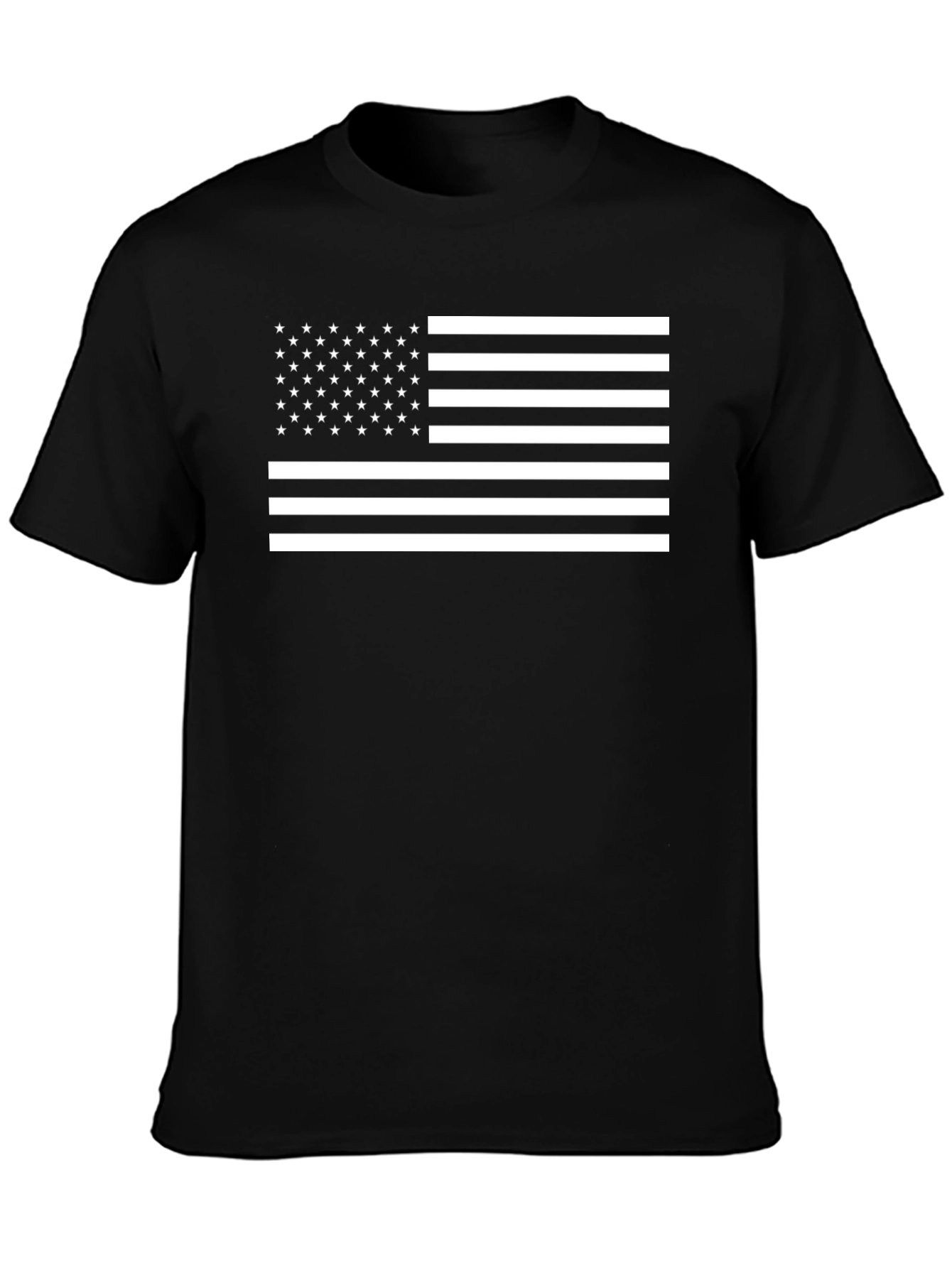 American Flag Graphic T-Shirt - Black