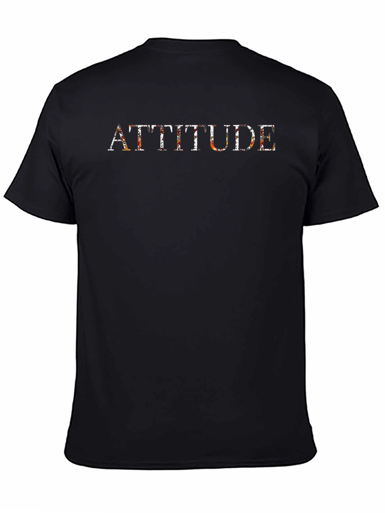 Attitude Graphic Tee - Stylish Mens Black T-Shirt