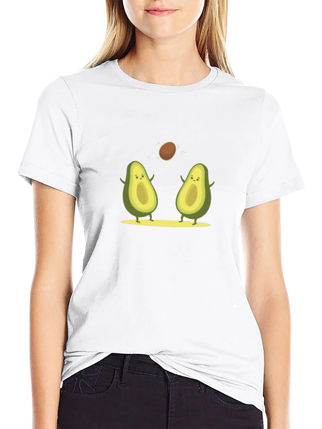 Avocado Friends T-Shirt - Playful Fruit Graphic Tee