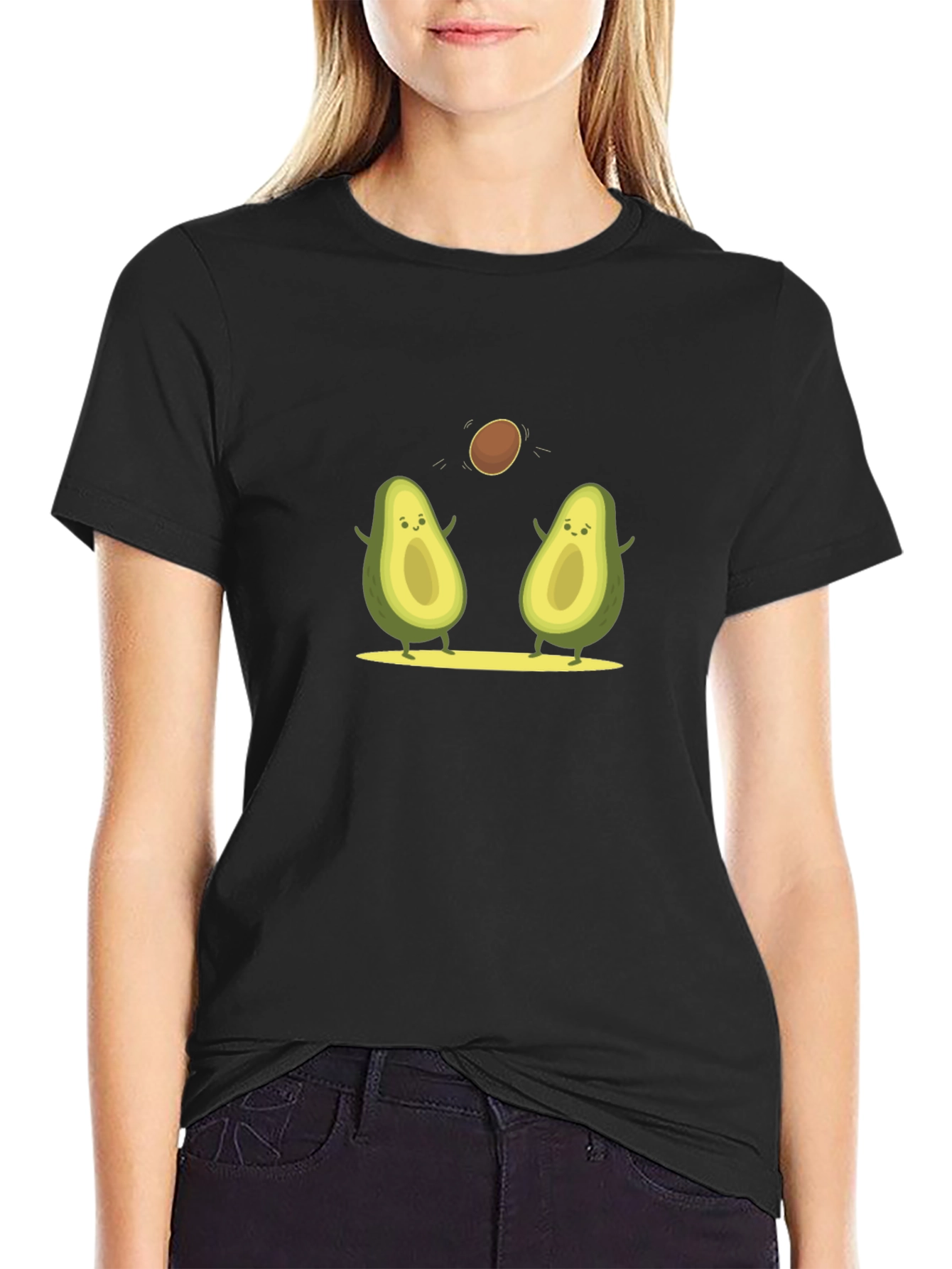 Avocado Friends T-Shirt - Playful Fruit Graphic Tee