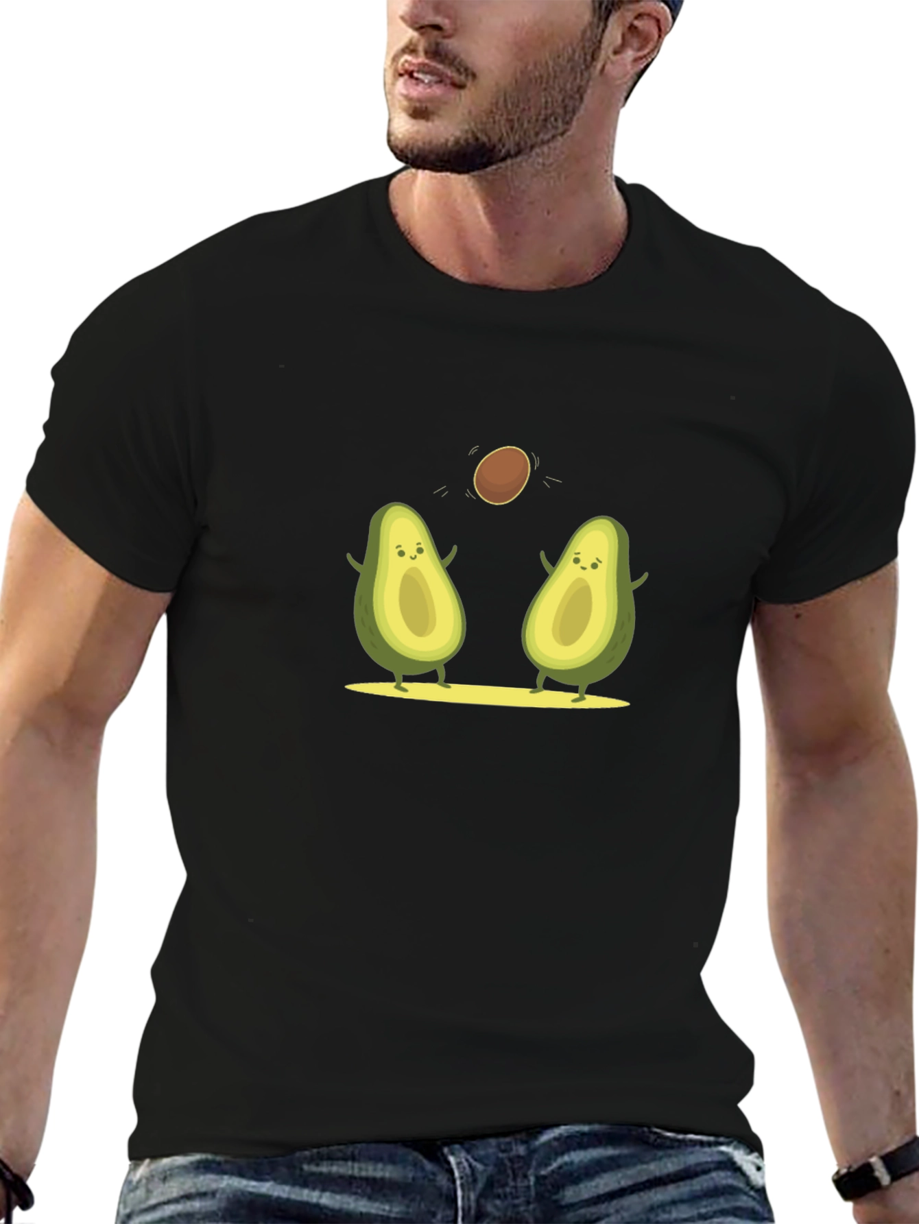 Avocado Friends T-Shirt - Playful Fruit Graphic Tee